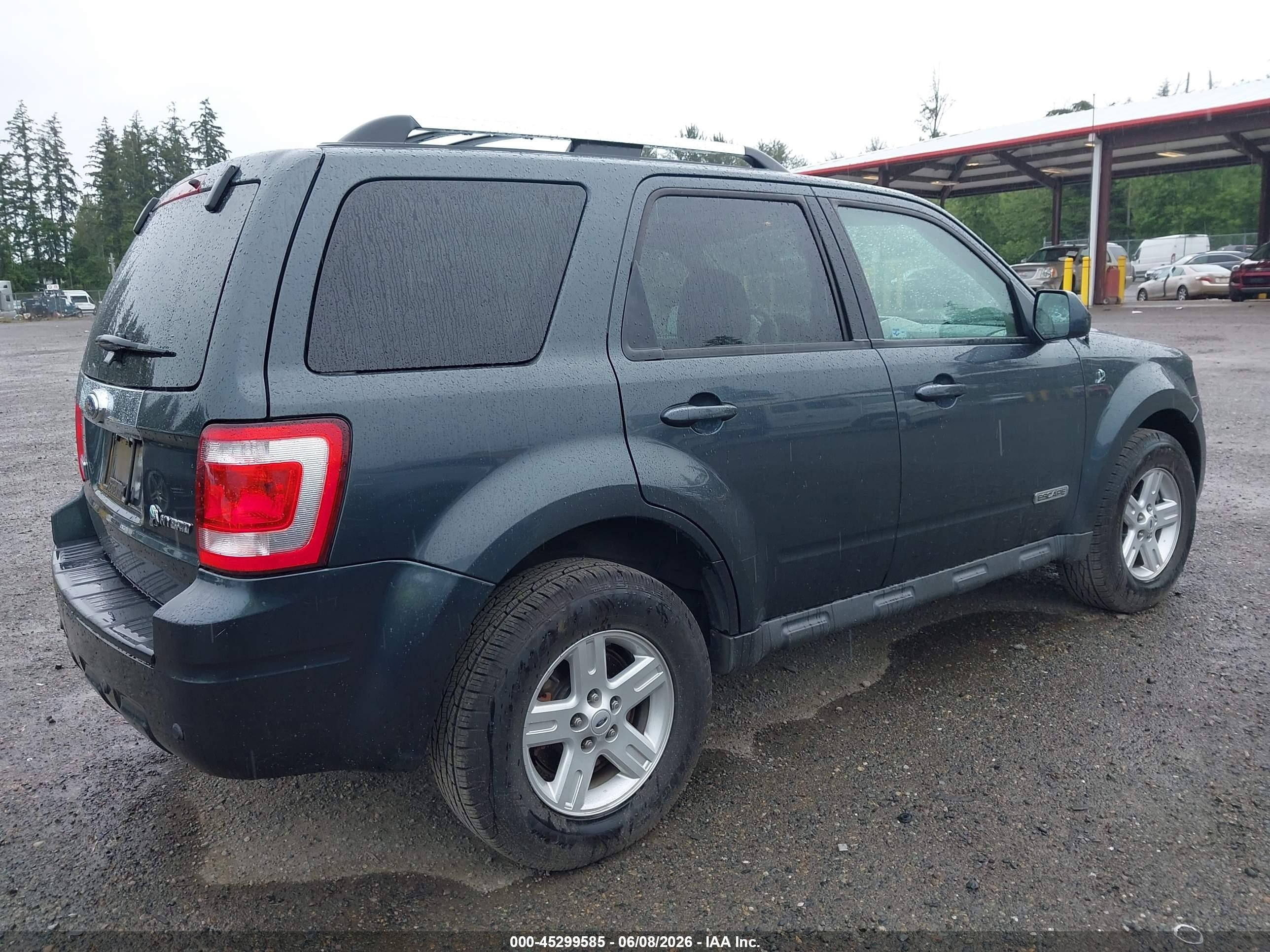 2008 Ford Escape Hybrid   Blue vin: 1FMCU59H38KD83189