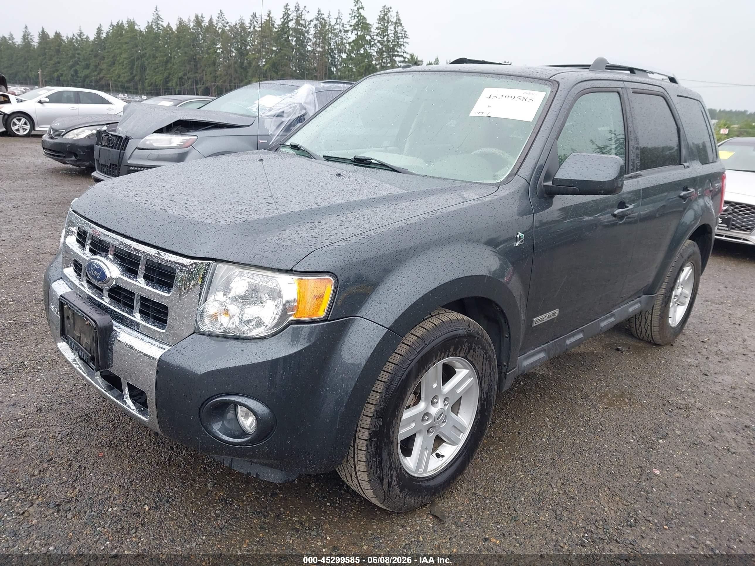 2008 Ford Escape Hybrid   Blue vin: 1FMCU59H38KD83189