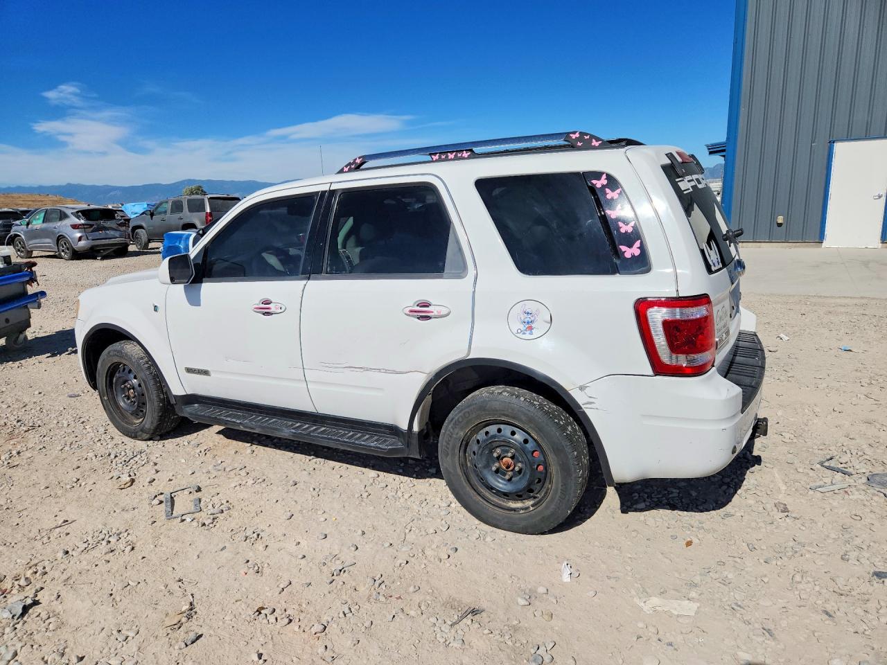 2008 Ford Escape Hev White vin: 1FMCU59H38KD83242