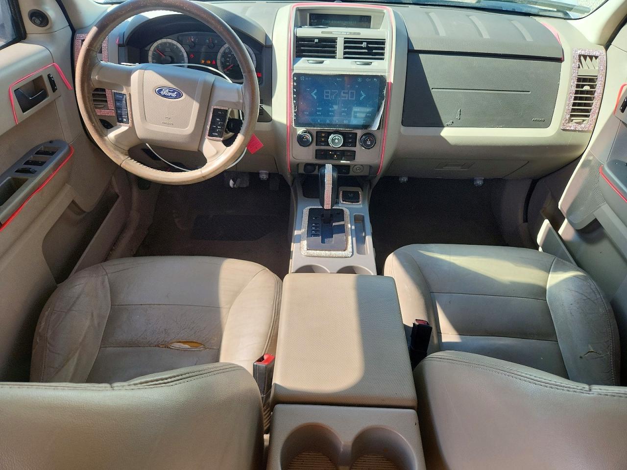 2008 Ford Escape Hev White vin: 1FMCU59H38KD83242