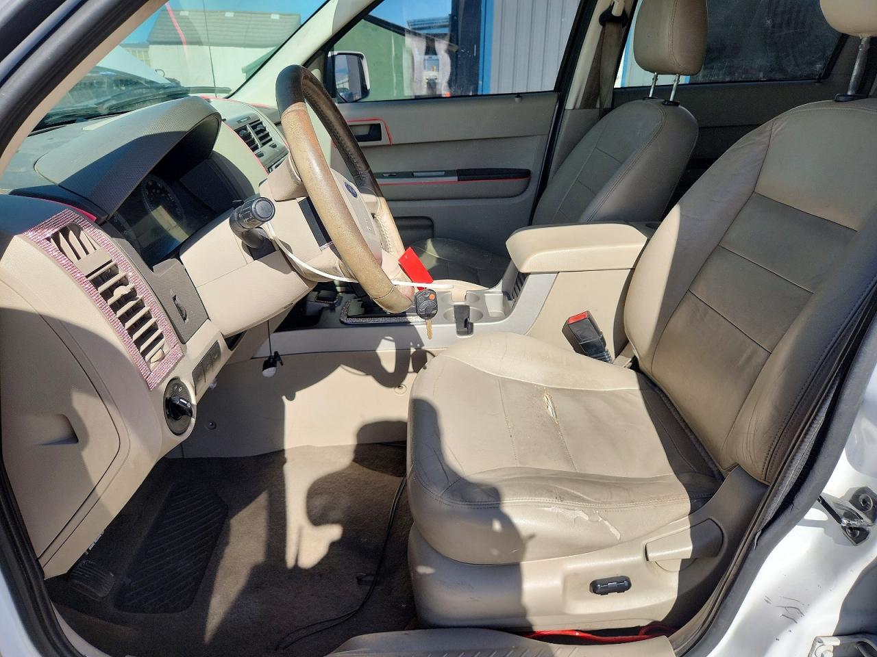 2008 Ford Escape Hev White vin: 1FMCU59H38KD83242