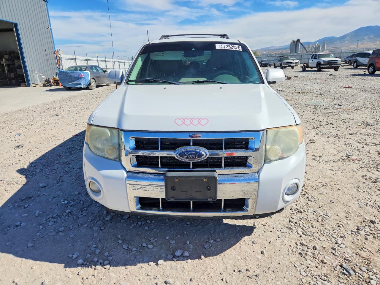 2008 Ford Escape Hev White vin: 1FMCU59H38KD83242