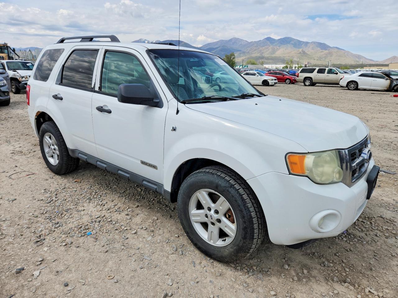 2008 Ford Escape Белый vin: 1FMCU59H48KA17046