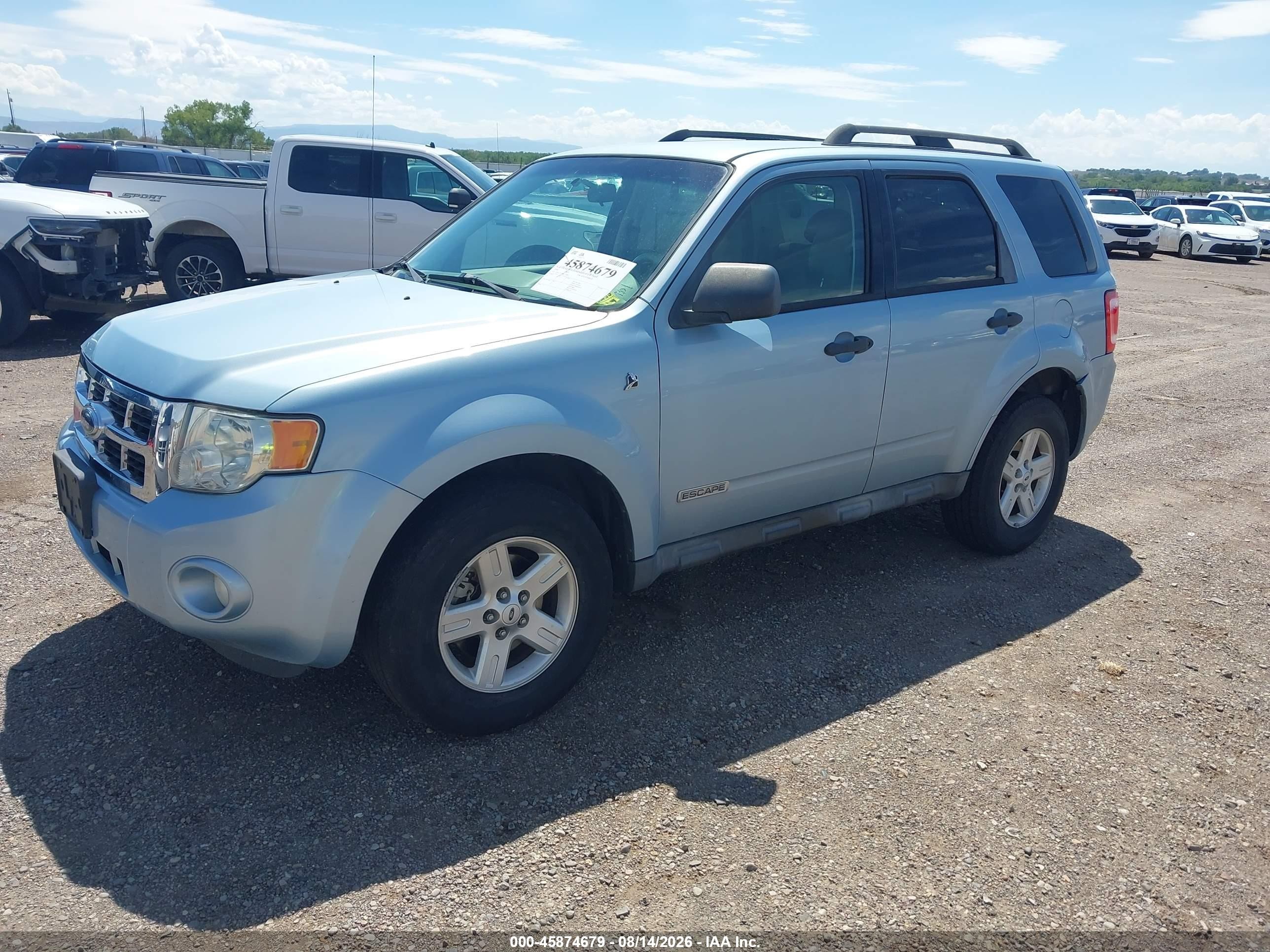 2008 Ford Escape Hybrid   Синий vin: 1FMCU59H68KD39252