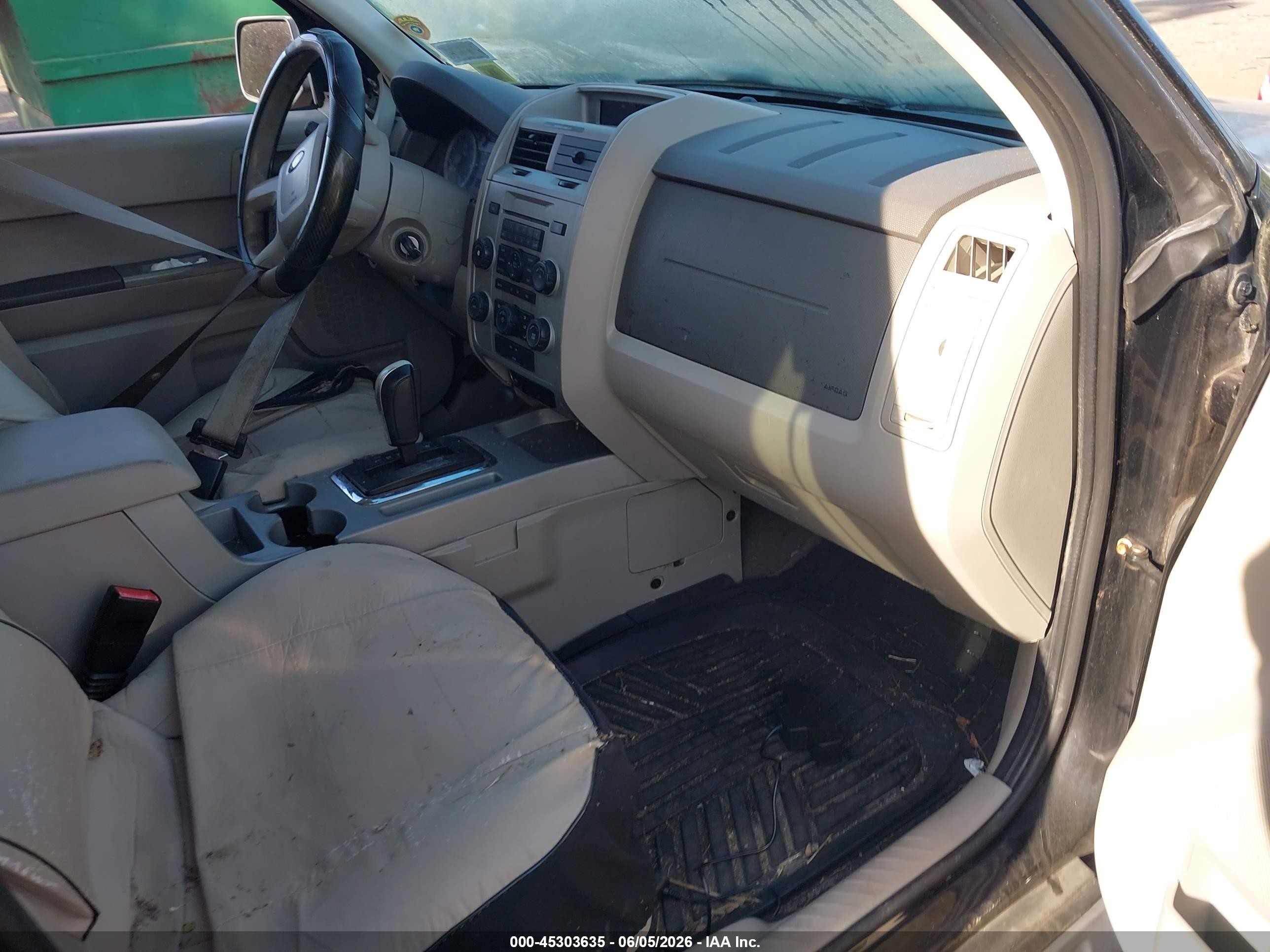 2008 Ford Escape Hev Black vin: 1FMCU59H78KD64273