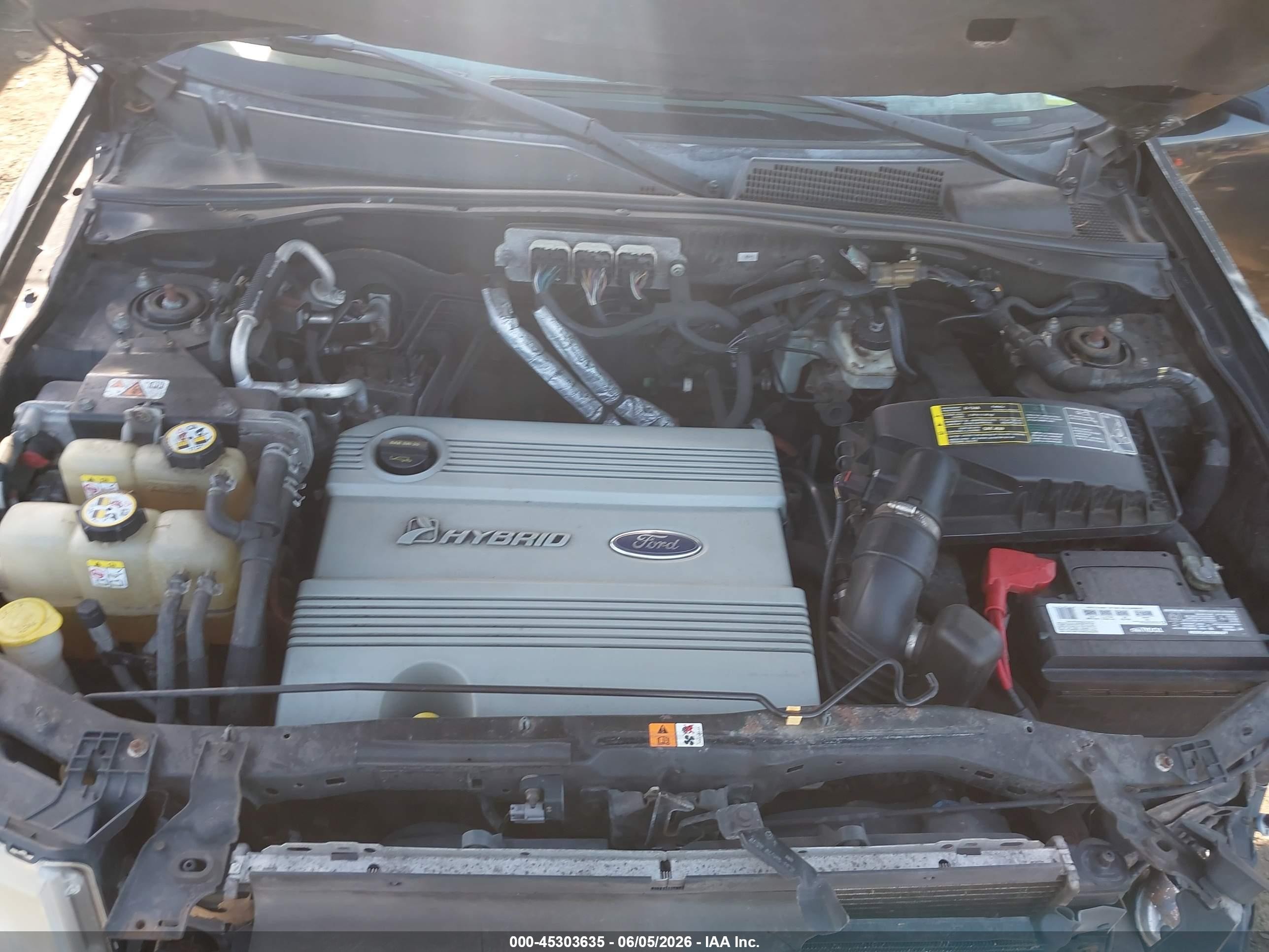 2008 Ford Escape Hev Black vin: 1FMCU59H78KD64273
