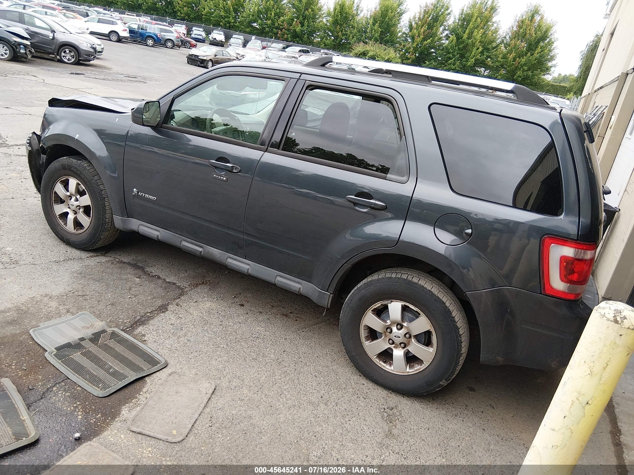 2010 Ford Escape Hybrid Limited Серый vin: 1FMCU5K30AKB79681
