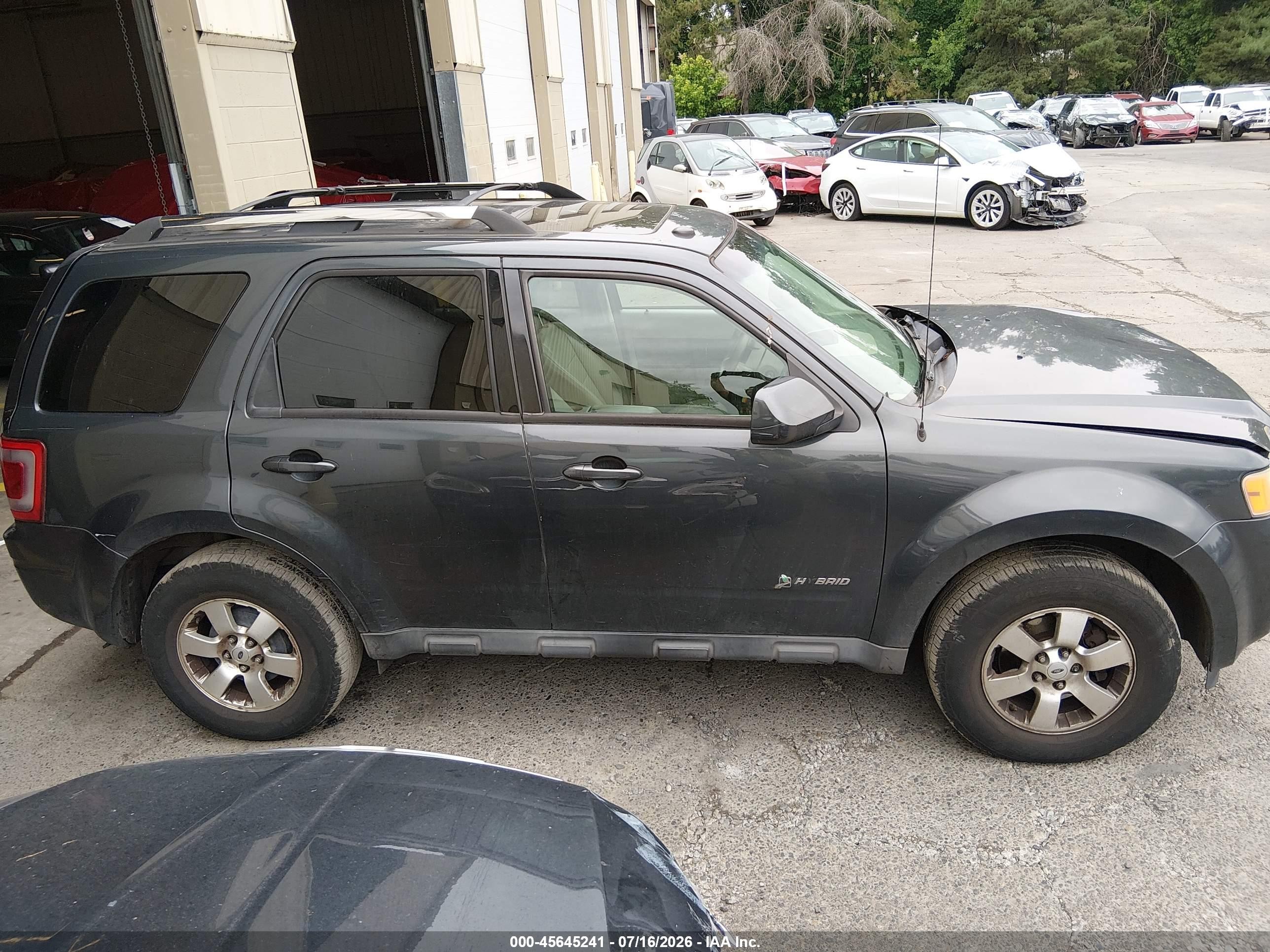 2010 Ford Escape Hybrid Limited Серый vin: 1FMCU5K30AKB79681