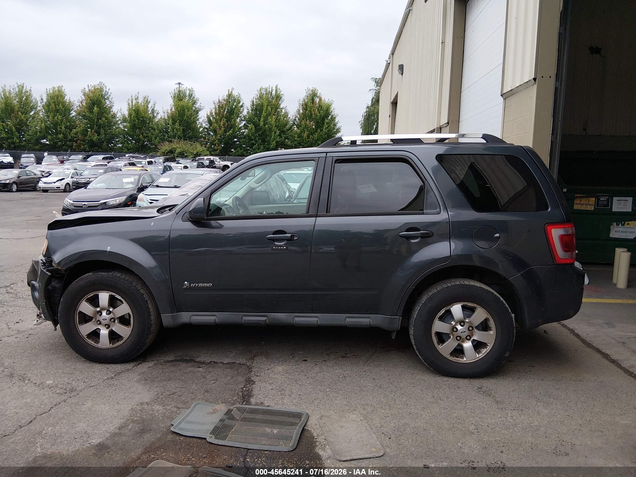 2010 Ford Escape Hybrid Limited Серый vin: 1FMCU5K30AKB79681
