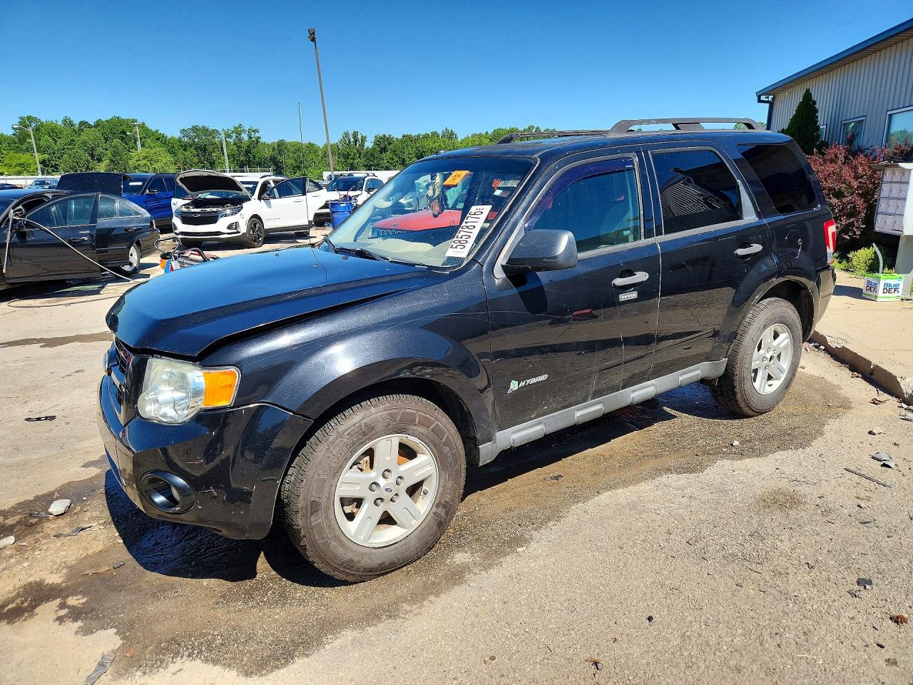 2011 Ford Escape Hybrid Black vin: 1FMCU5K31BKA49006