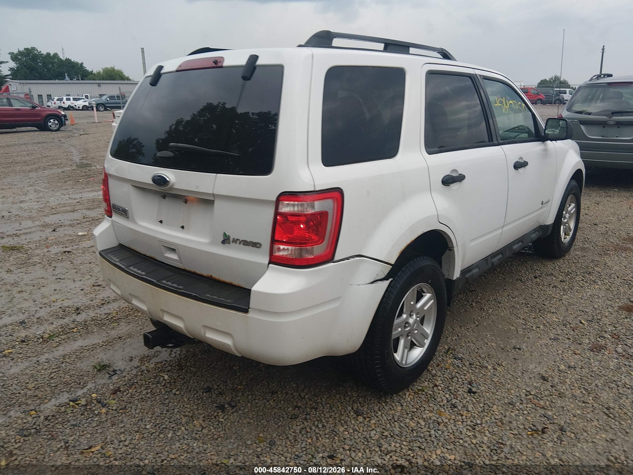 2011 Ford Escape Hybrid   Белый vin: 1FMCU5K31BKB92926