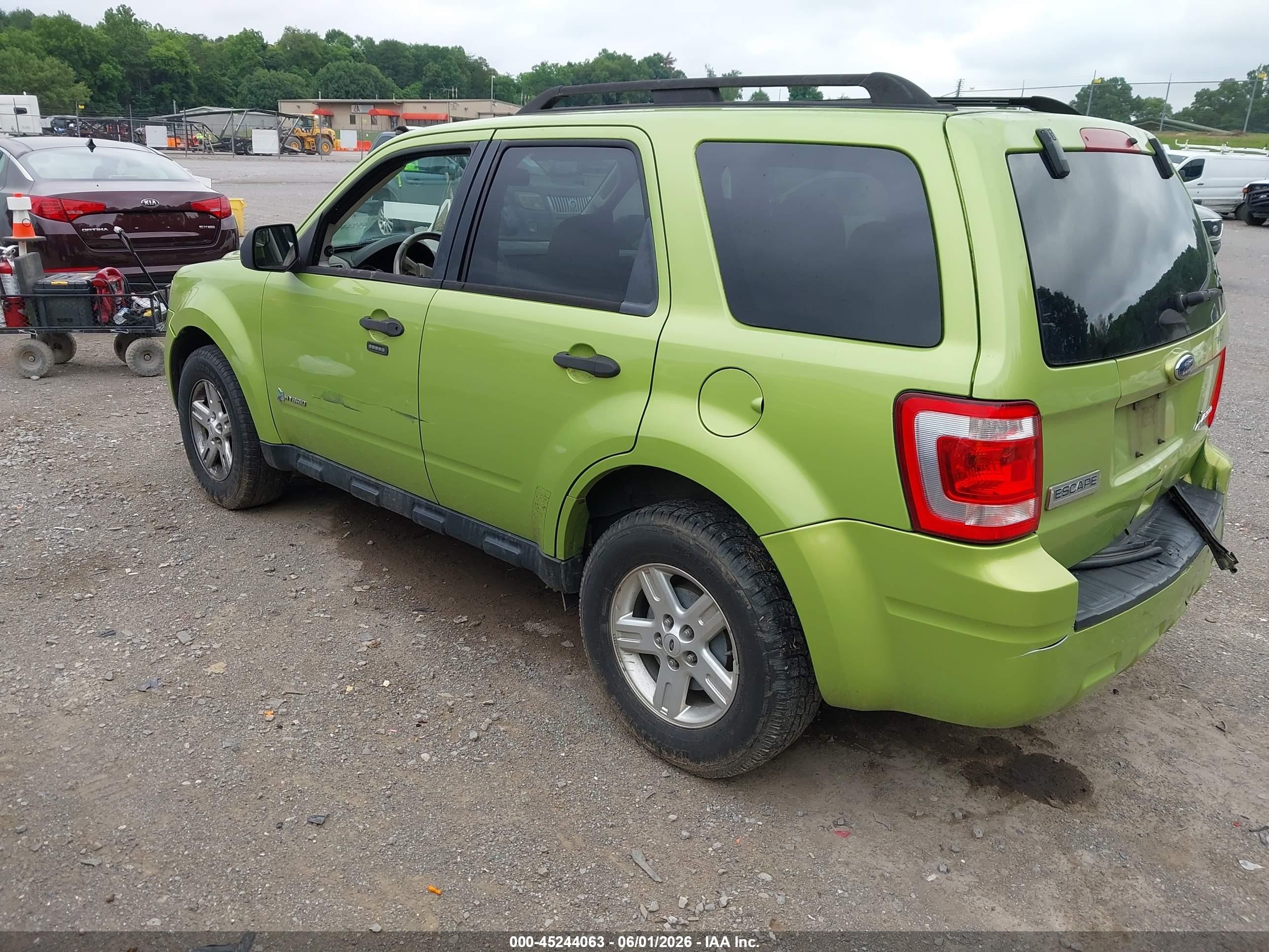 2011 Ford Escape Hybrid   Зеленый vin: 1FMCU5K31BKC19610
