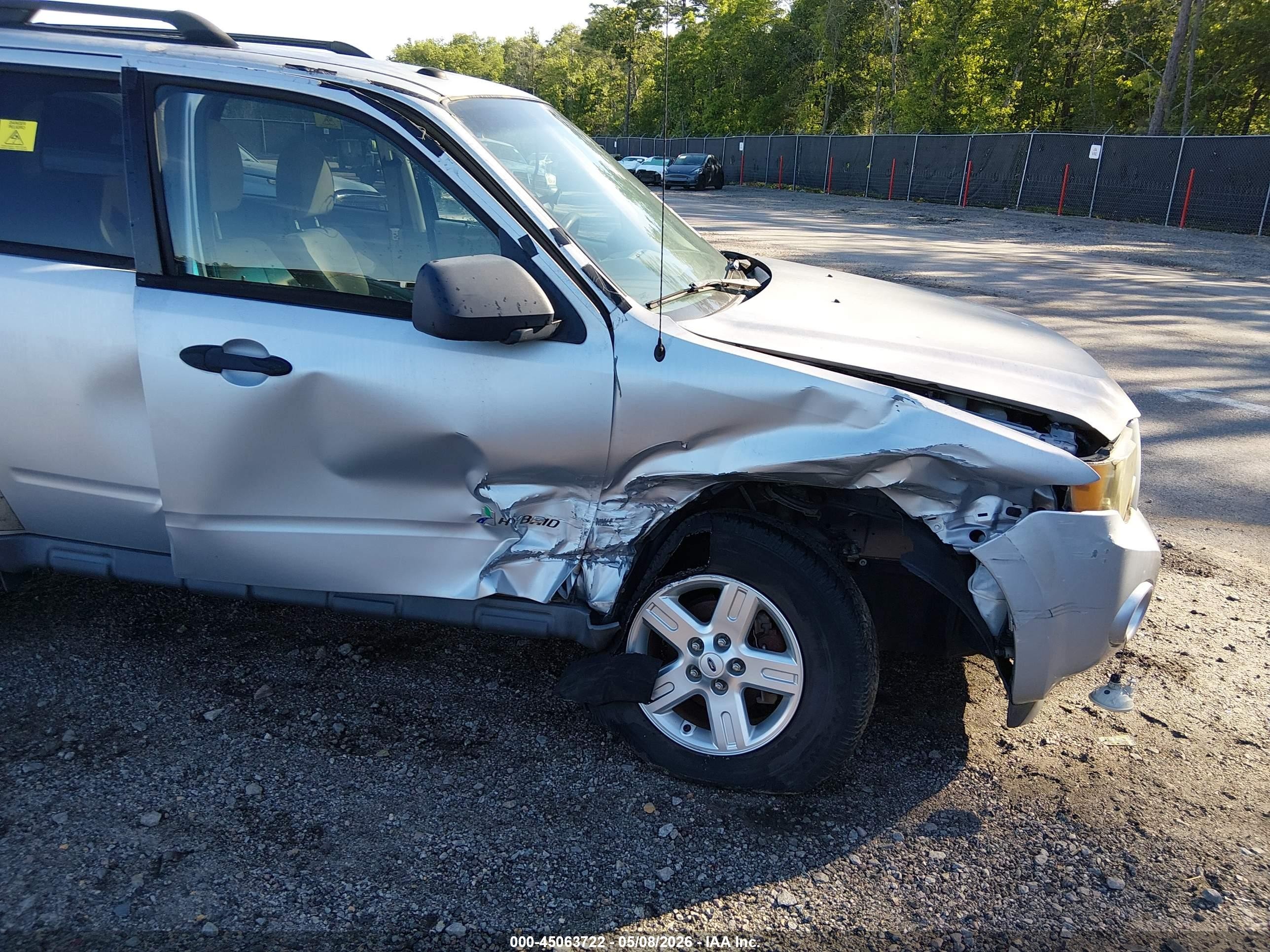 2012 Ford Escape Hybrid   Silver vin: 1FMCU5K31CKA30246