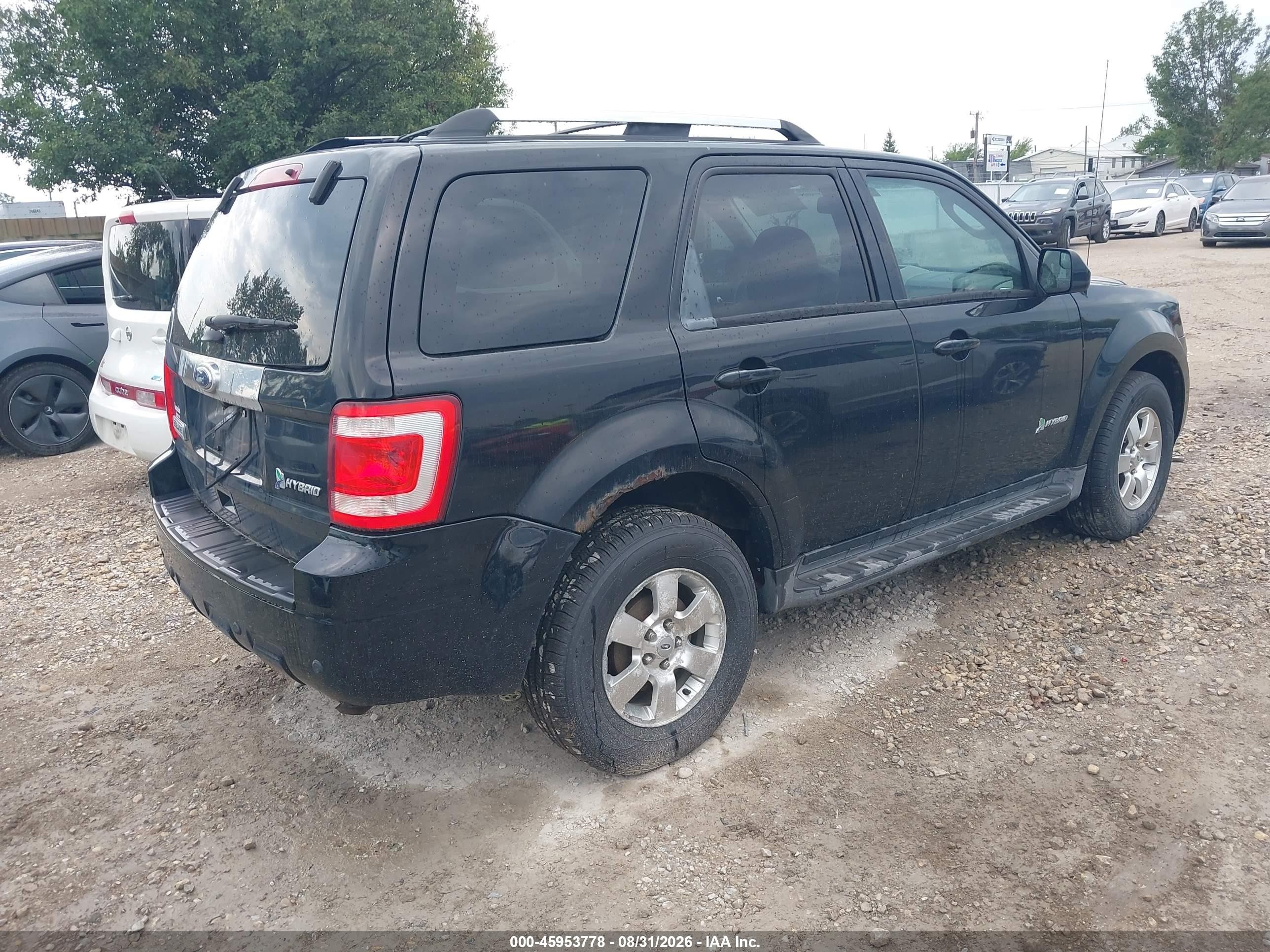 2012 Ford Escape Hybrid Limited Black vin: 1FMCU5K31CKA49962