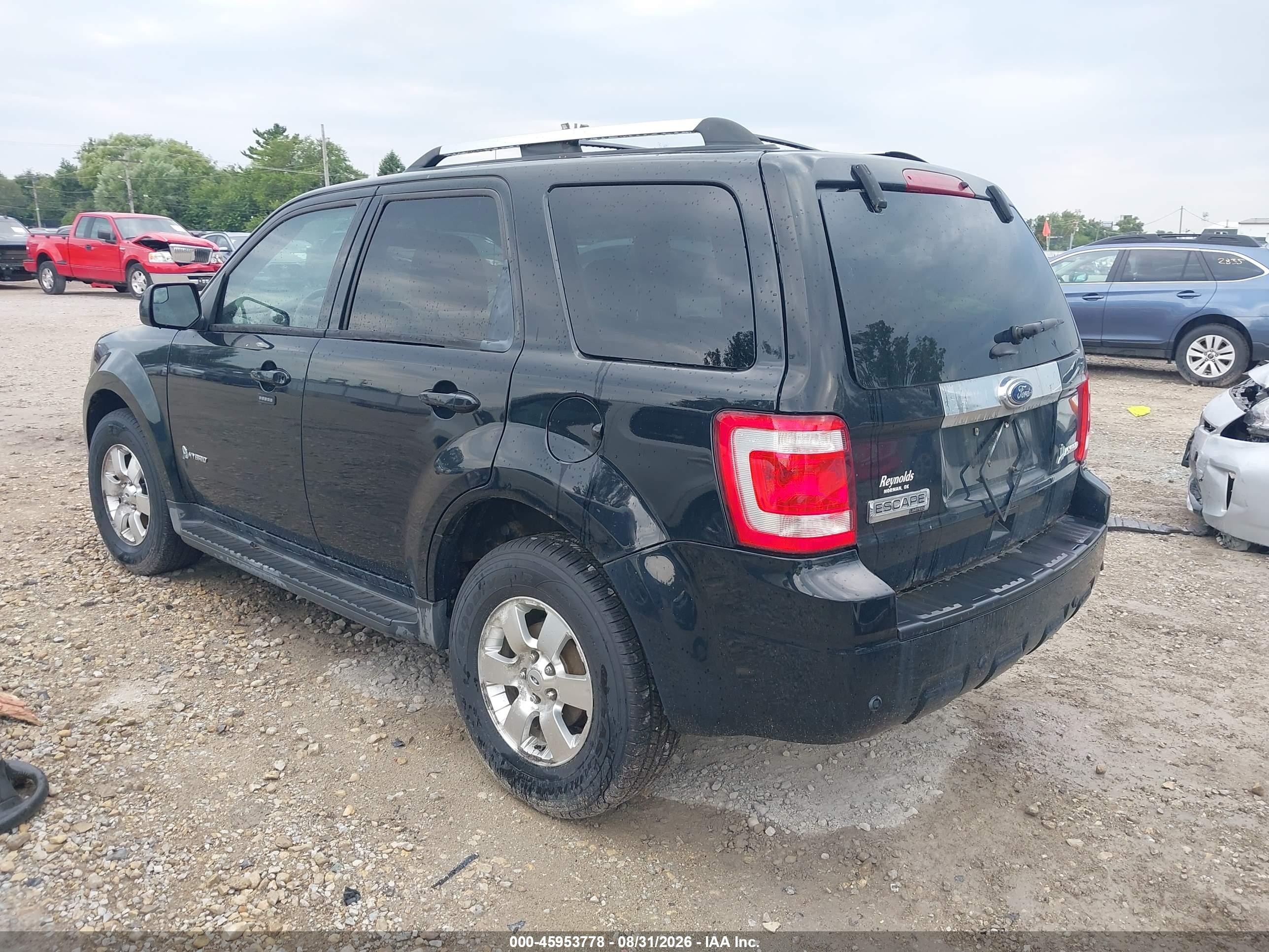2012 Ford Escape Hybrid Limited Black vin: 1FMCU5K31CKA49962