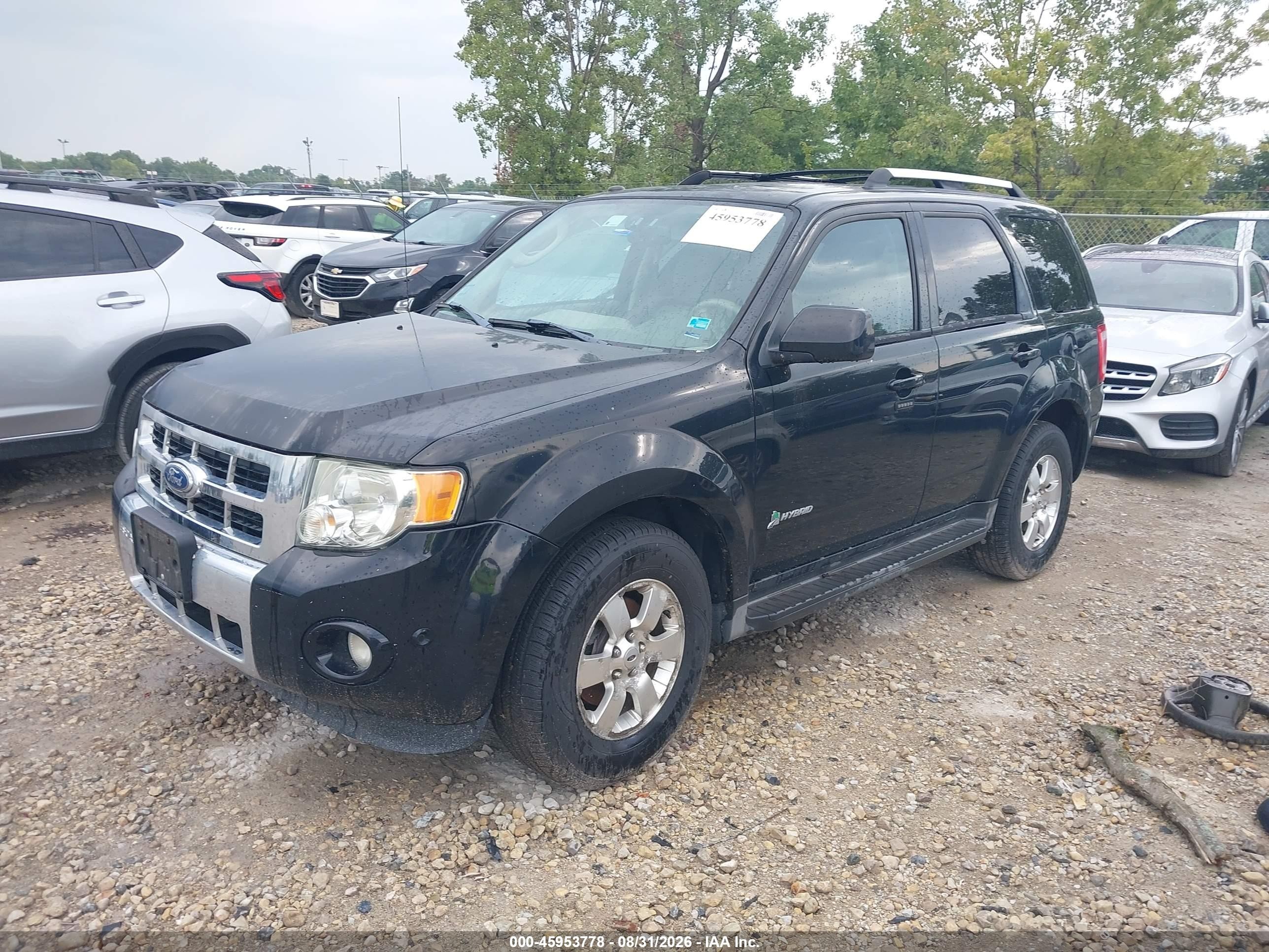2012 Ford Escape Hybrid Limited Black vin: 1FMCU5K31CKA49962