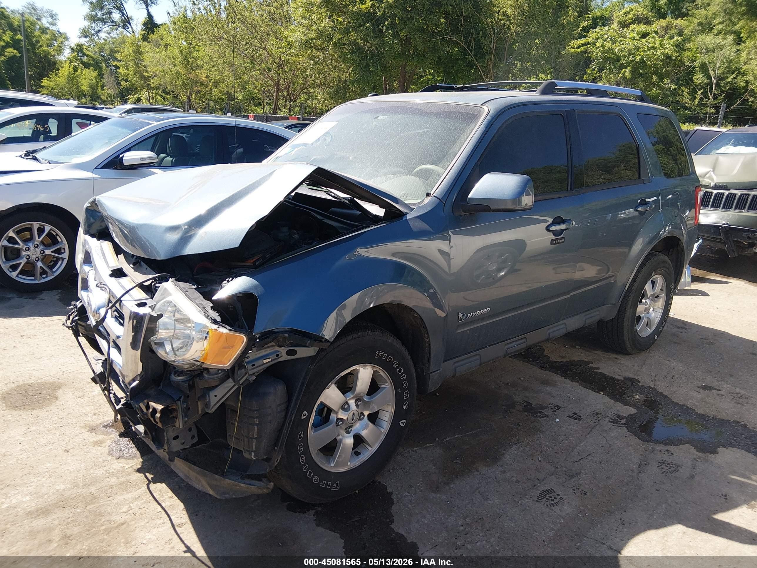2010 Ford Escape Hybrid Limited Light Blue vin: 1FMCU5K32AKB94232