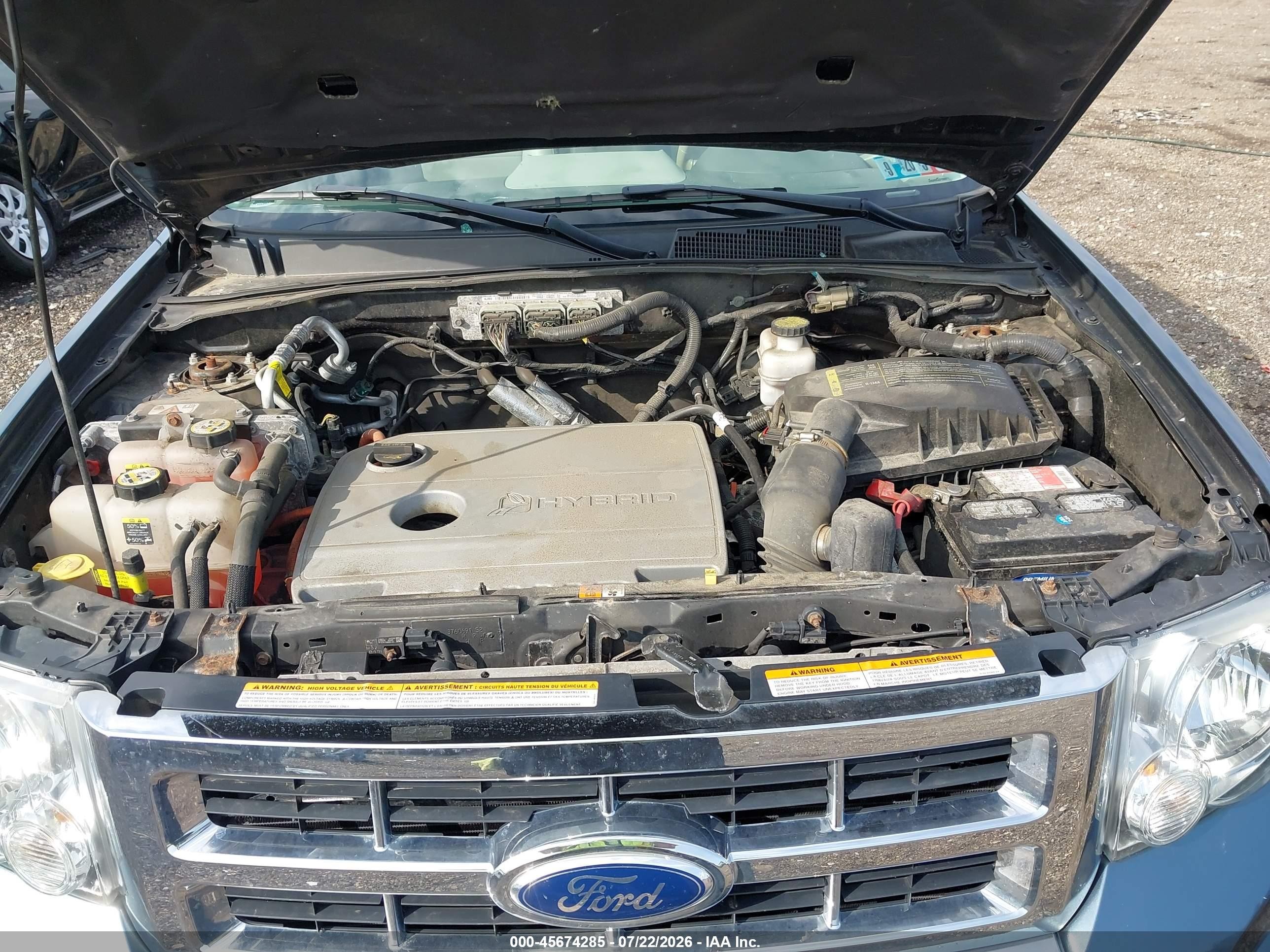 2012 Ford Escape Hybrid Limited Синий vin: 1FMCU5K32CKA13035