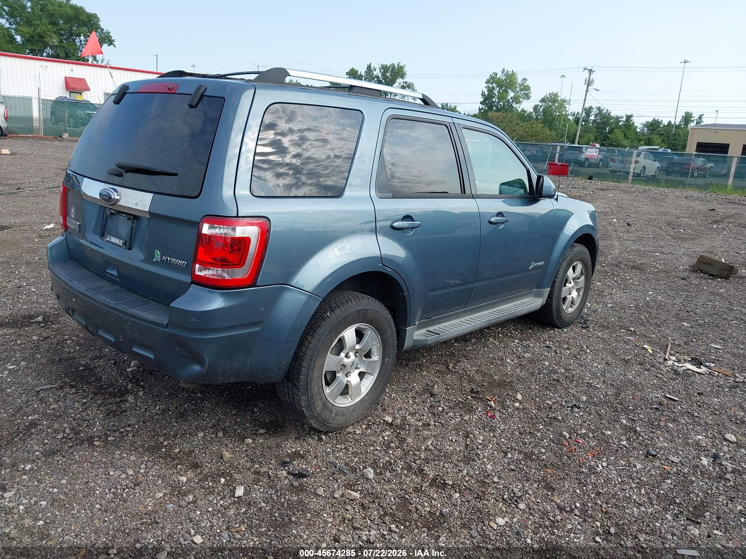 2012 Ford Escape Hybrid Limited Синий vin: 1FMCU5K32CKA13035