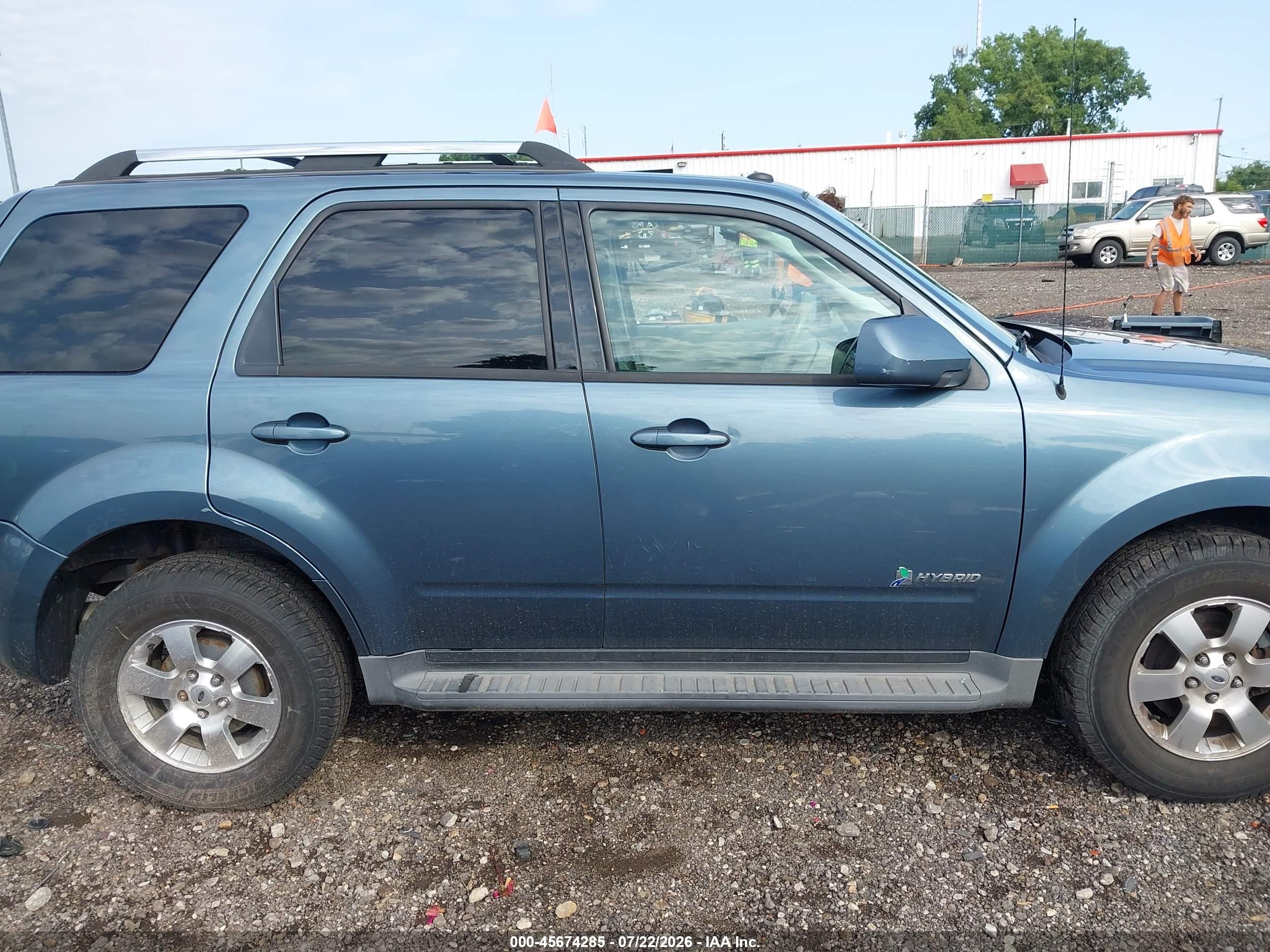 2012 Ford Escape Hybrid Limited Синий vin: 1FMCU5K32CKA13035