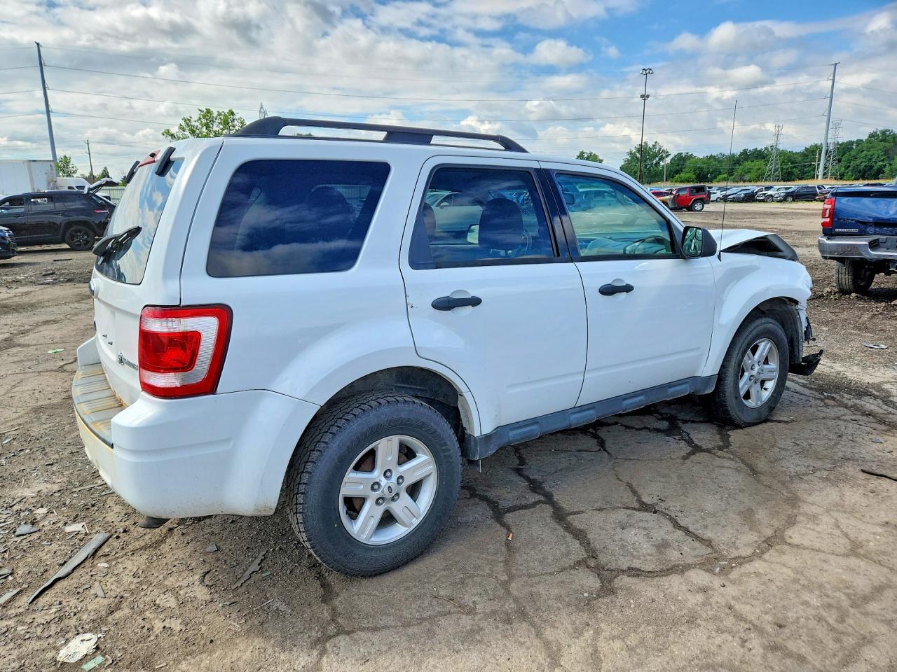 2010 Ford Escape Hybrid Белый vin: 1FMCU5K33AKC59069