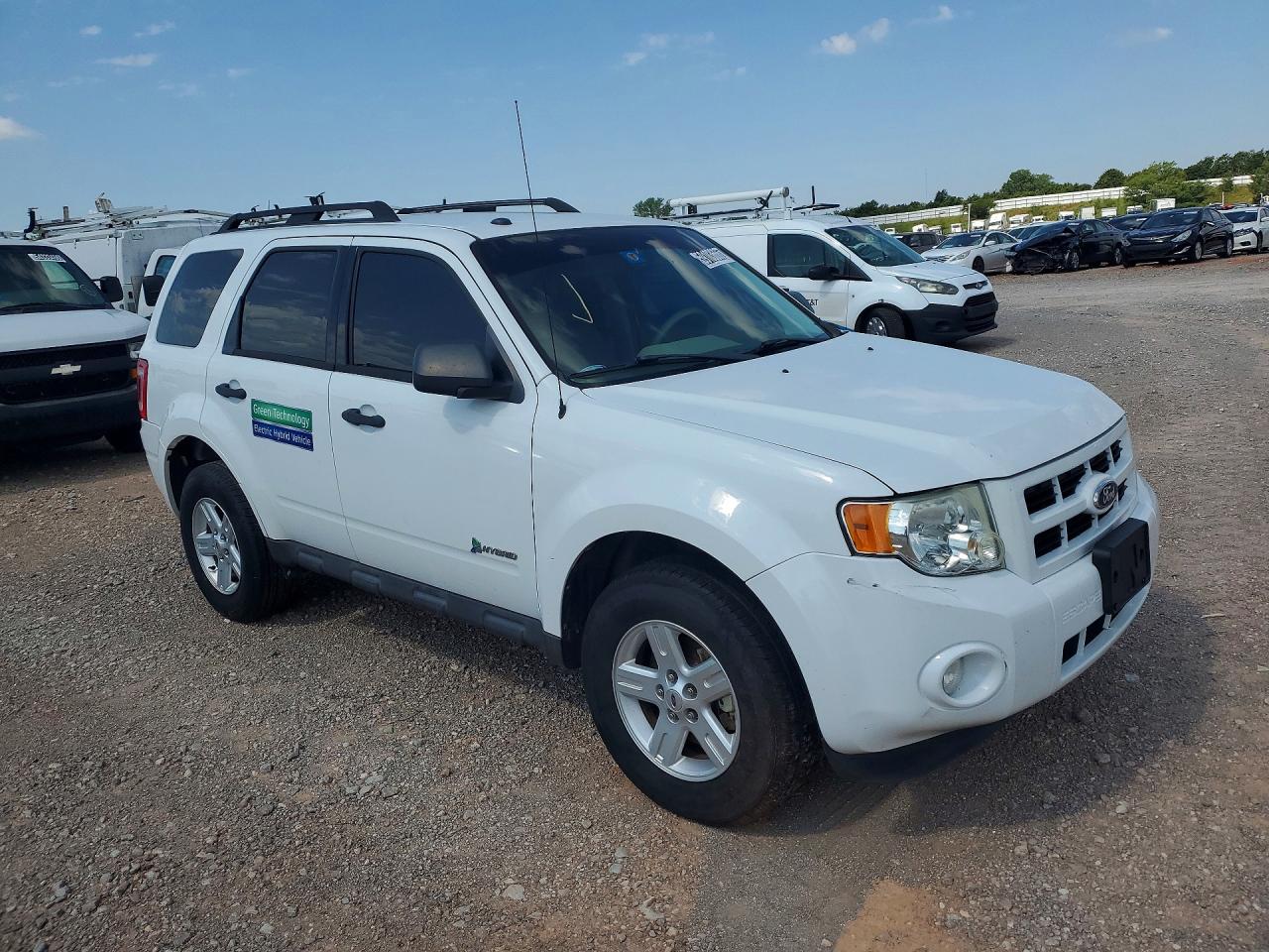 2011 Ford Escape Hybrid Белый vin: 1FMCU5K33BKA94206