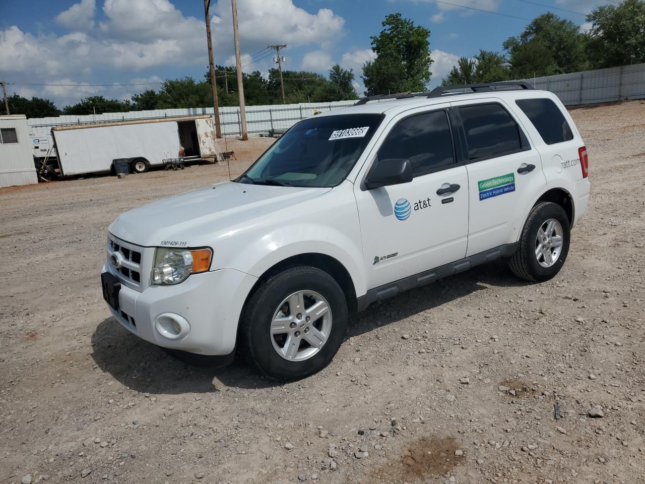 2011 Ford Escape Hybrid Белый vin: 1FMCU5K33BKA94206 Damage: Left Rear Door, Chipped, 4