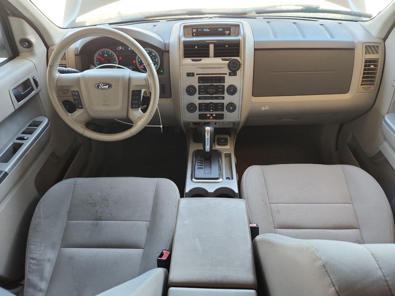 2011 Ford Escape Hybrid White vin: 1FMCU5K33BKB48815 Damage: Left Front Seat Cushion, Stained, Permanent