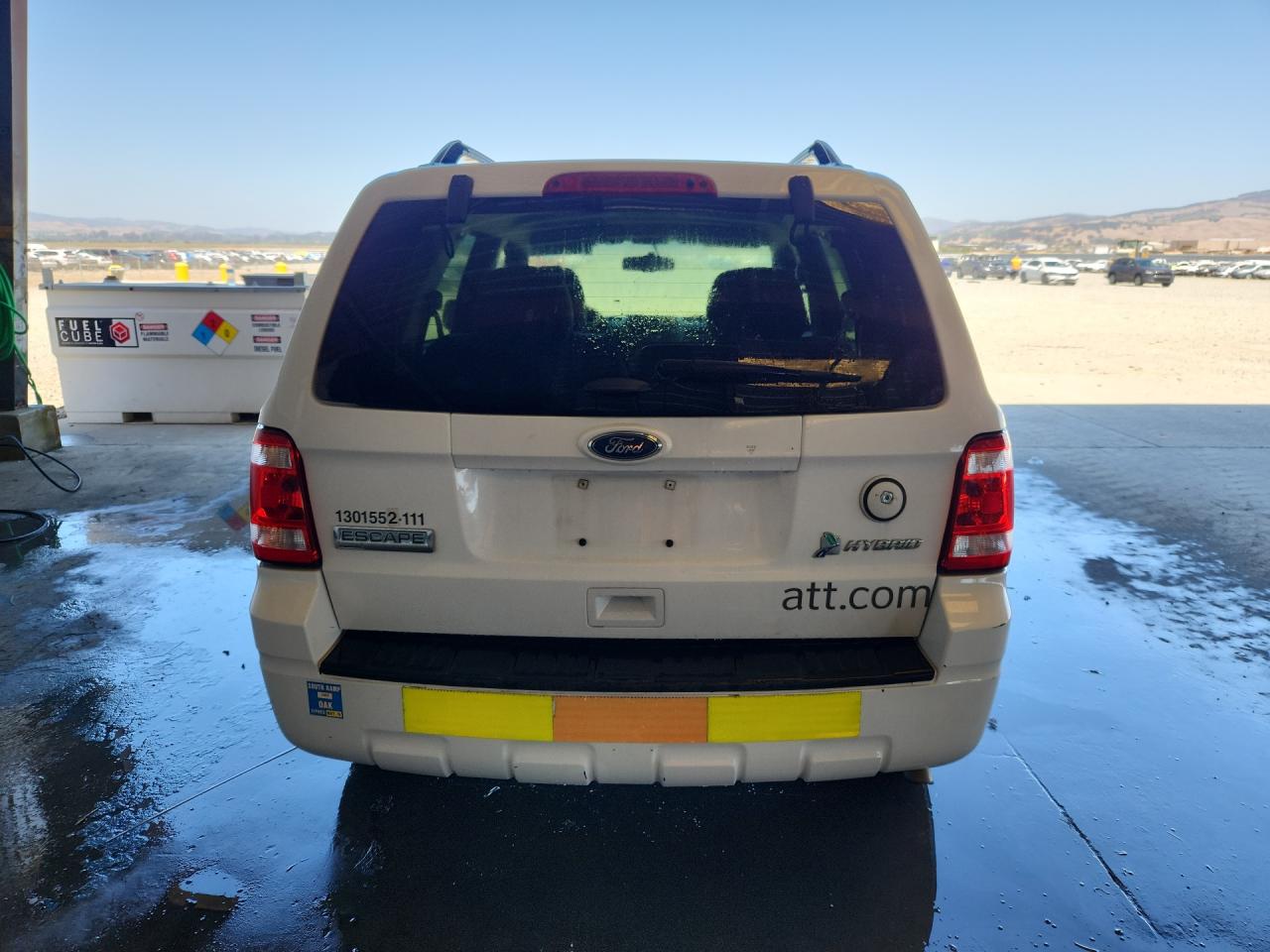 2011 Ford Escape Hybrid White vin: 1FMCU5K33BKB48815 Damage: Lift Gate, Chipped, 2
