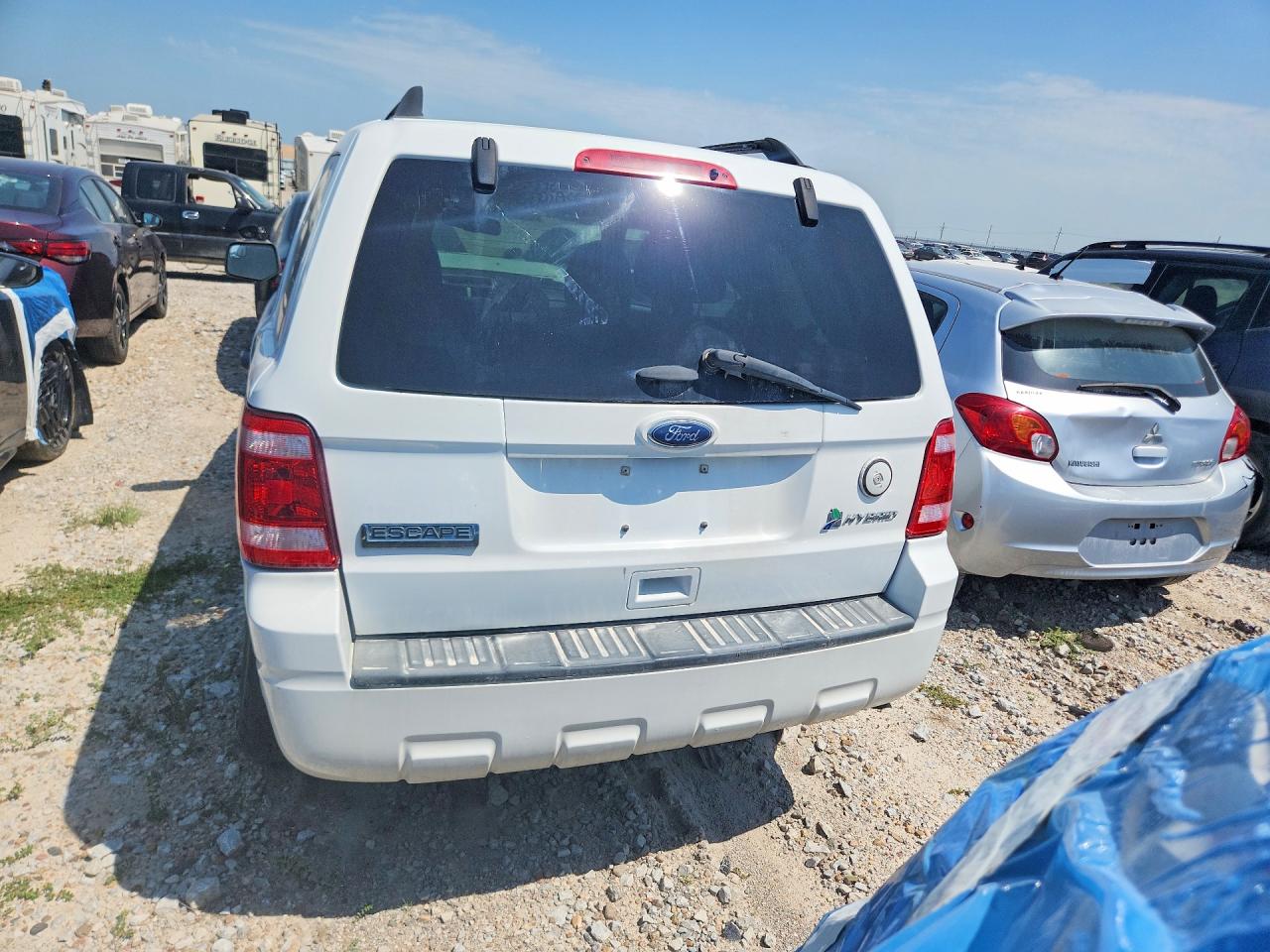2011 Ford Escape Hybrid White vin: 1FMCU5K33BKB48877