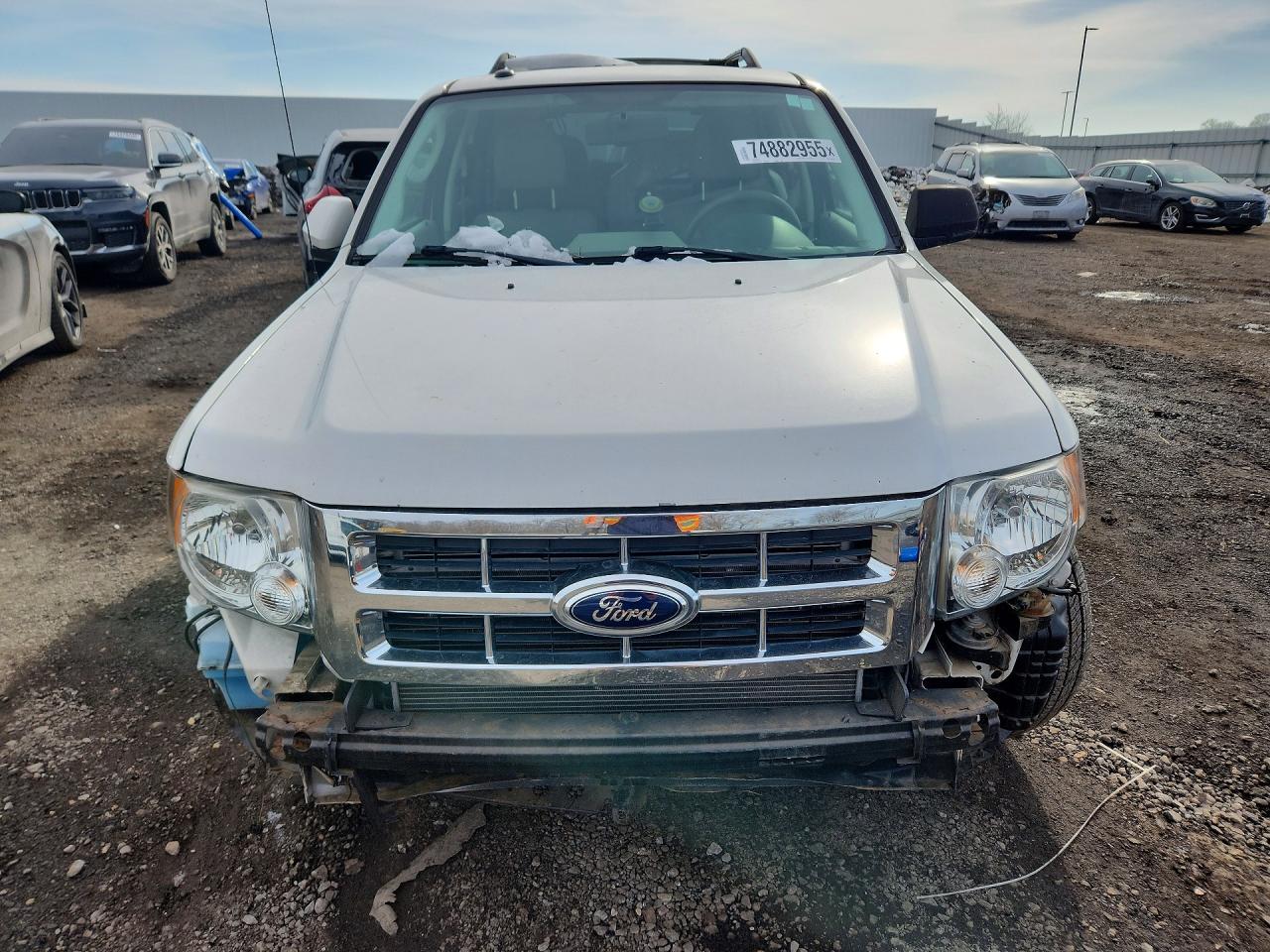 2010 Ford Escape Hybrid White vin: 1FMCU5K34AKB20973