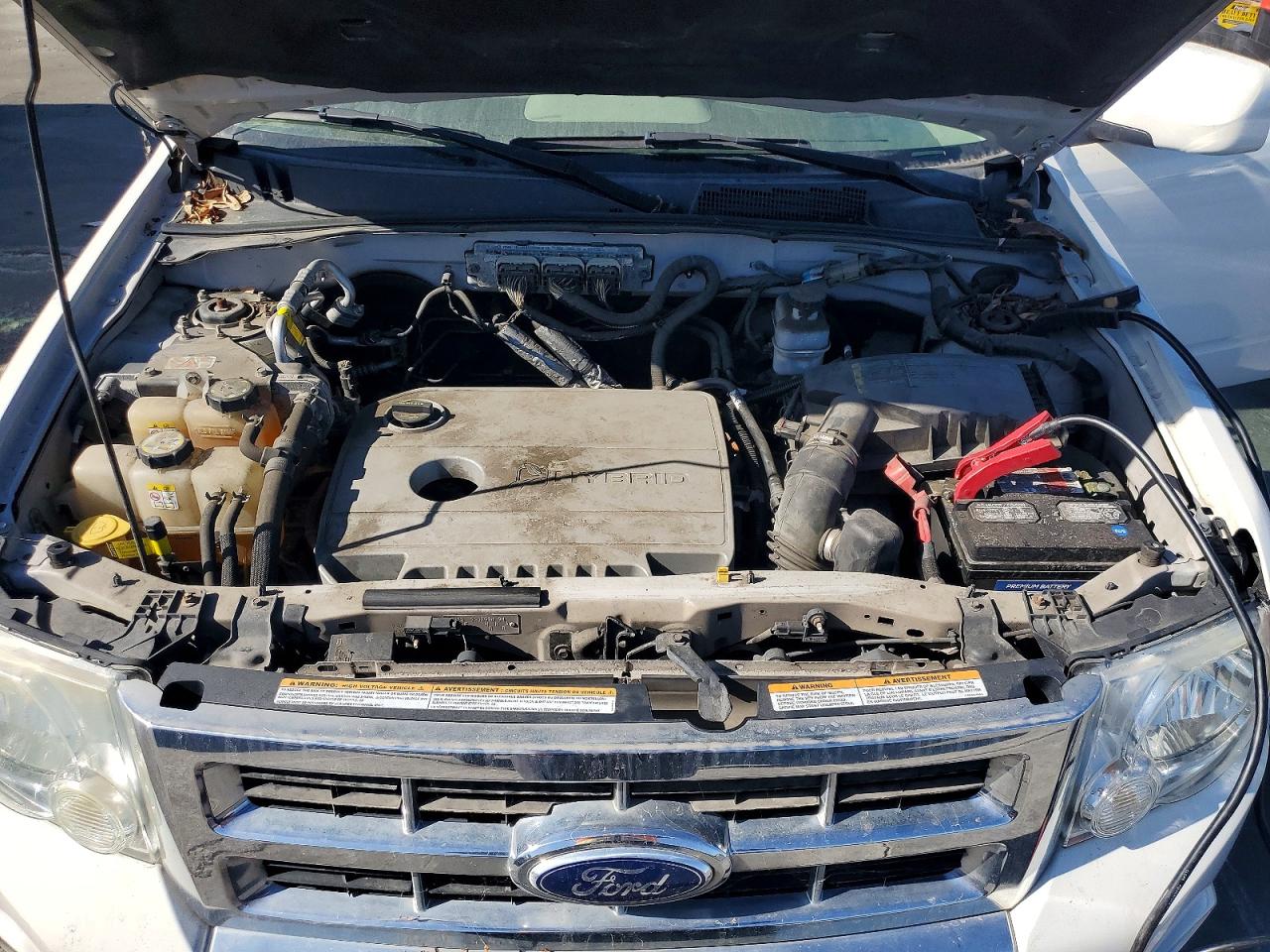 2010 Ford Escape Hybrid White vin: 1FMCU5K34AKB82499