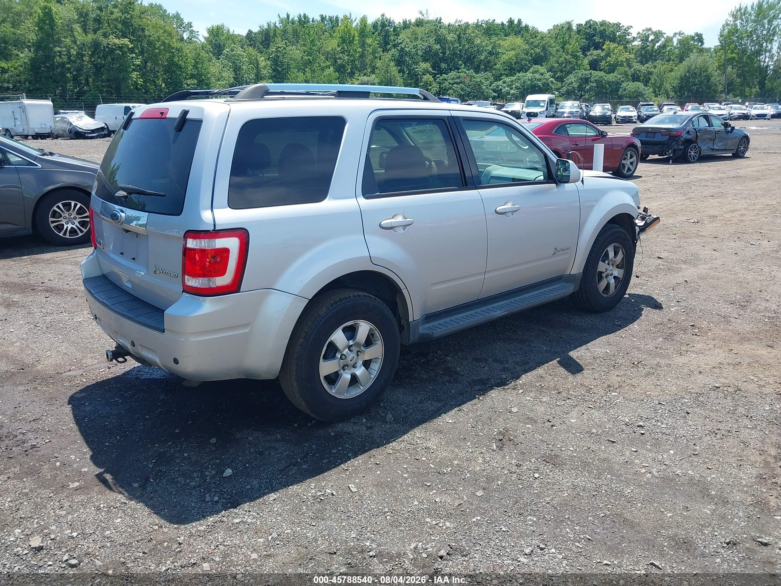 2011 Ford Escape Hybrid Limited Серебряный vin: 1FMCU5K34BKC01585