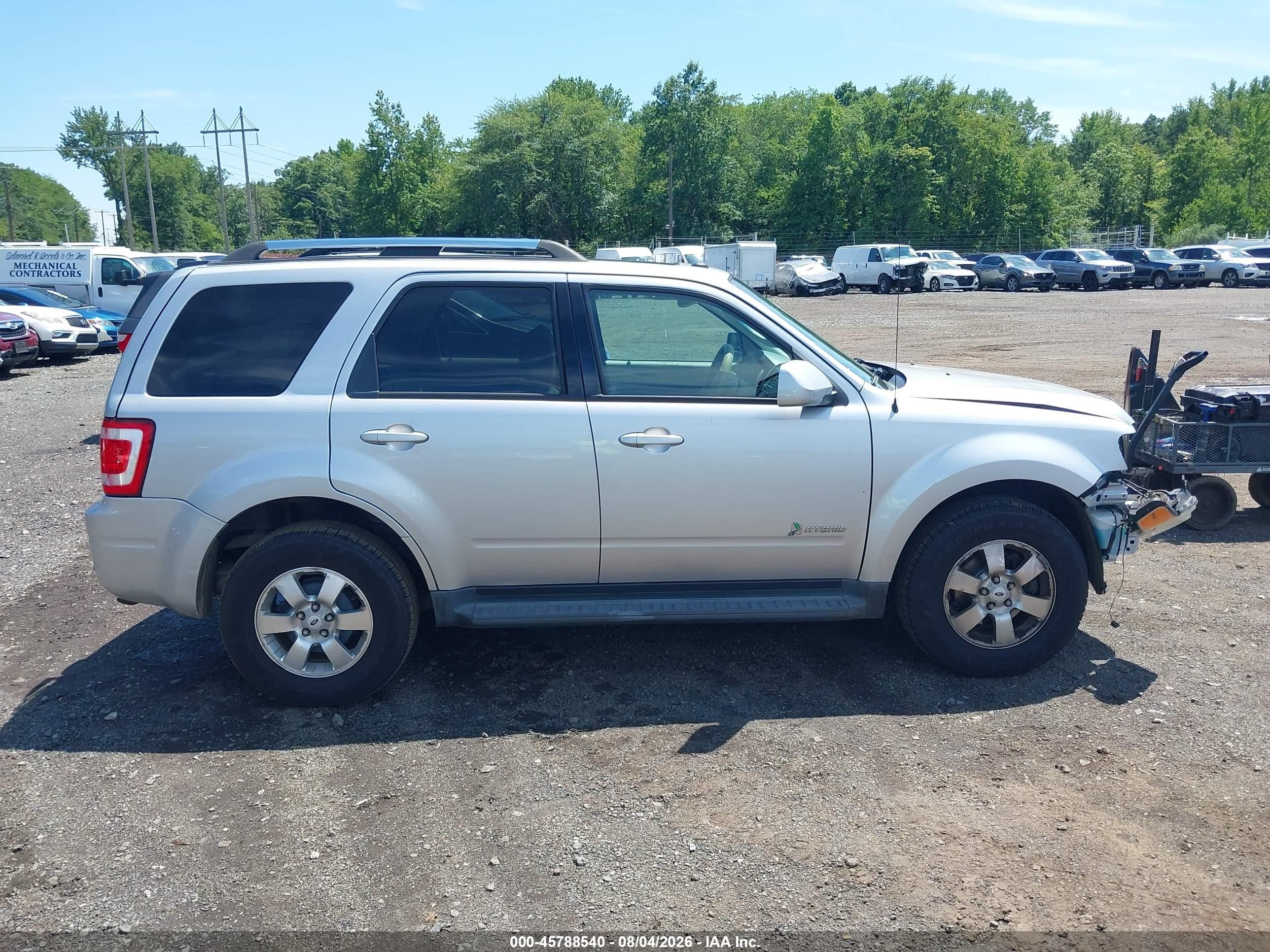 2011 Ford Escape Hybrid Limited Серебряный vin: 1FMCU5K34BKC01585