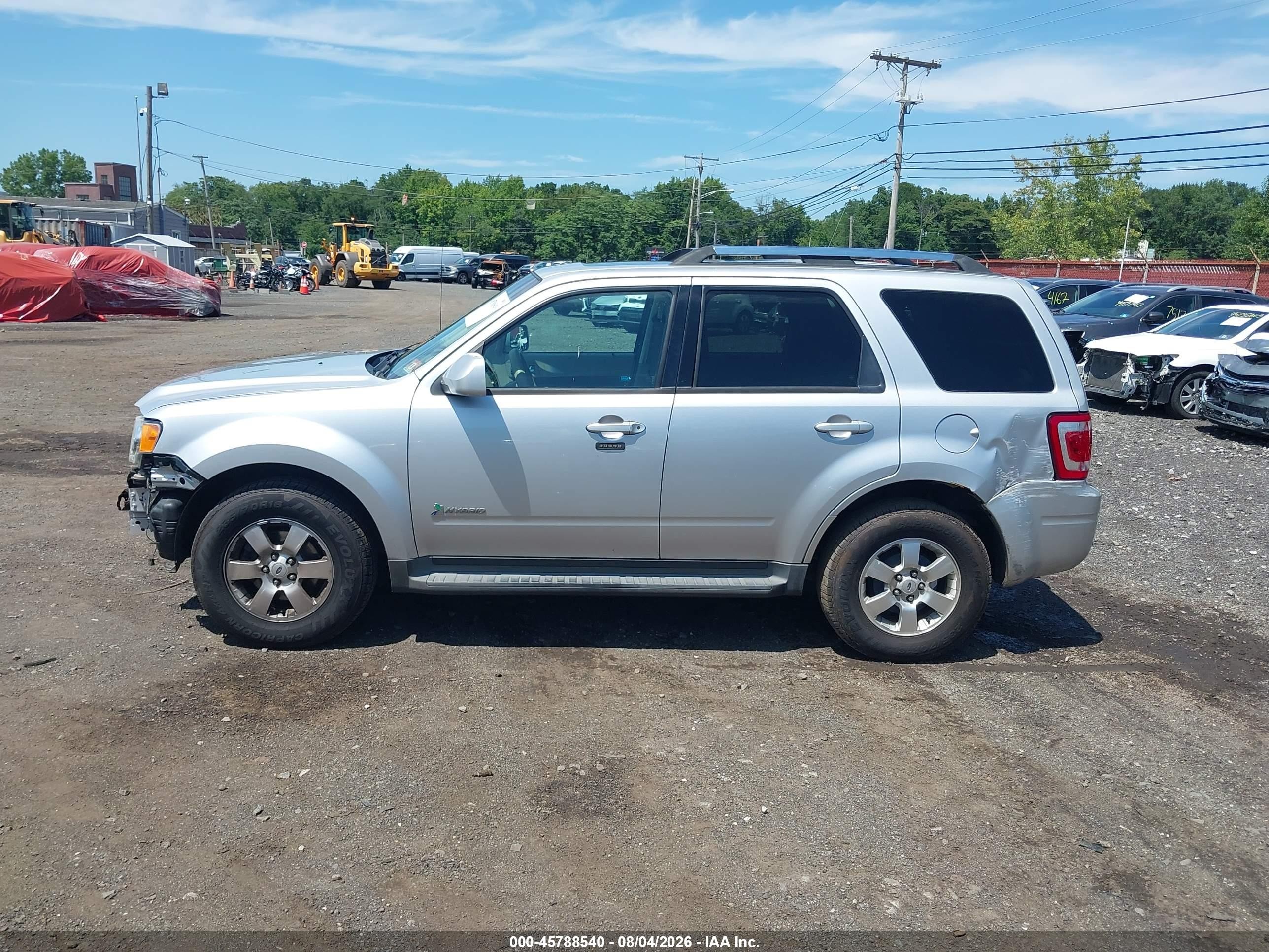 2011 Ford Escape Hybrid Limited Серебряный vin: 1FMCU5K34BKC01585