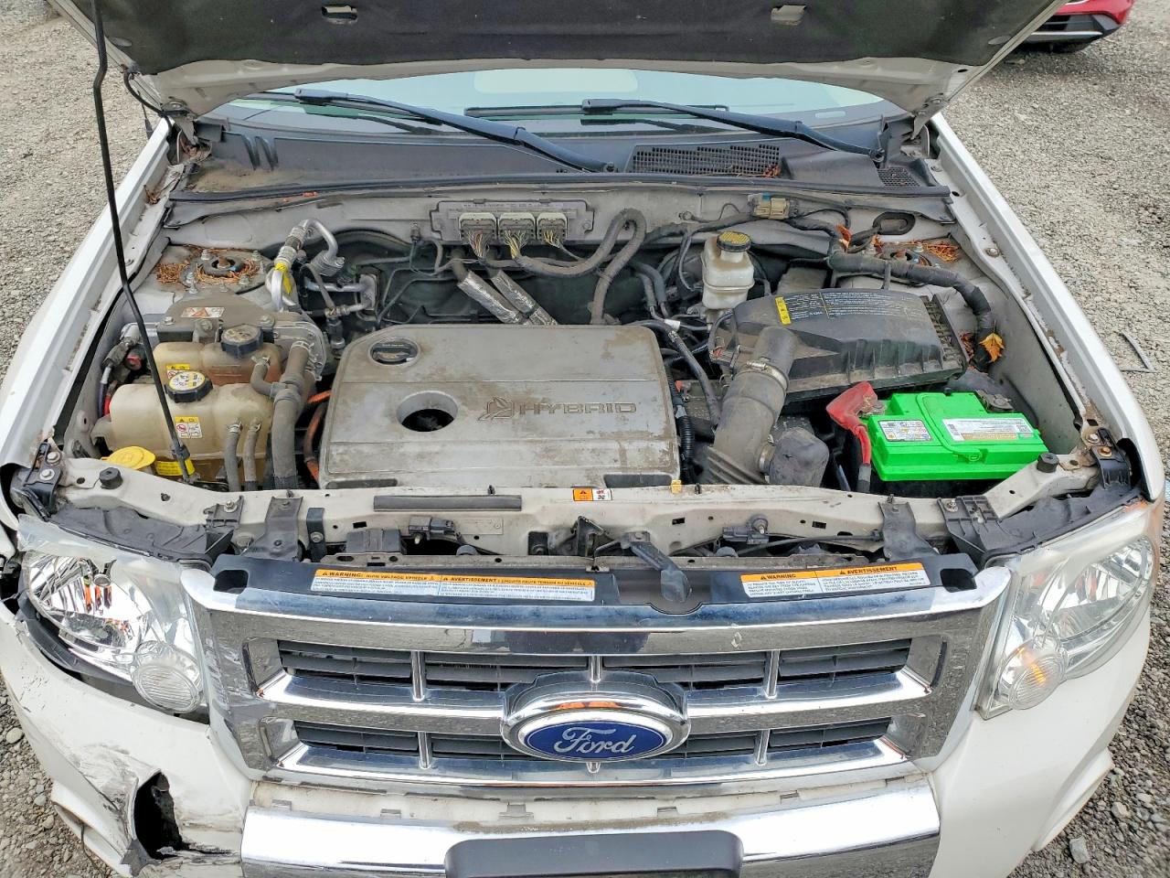2010 Ford Escape Hybrid White vin: 1FMCU5K35AKC29488