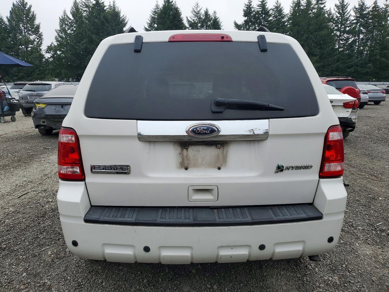 2010 Ford Escape Hybrid White vin: 1FMCU5K35AKC29488