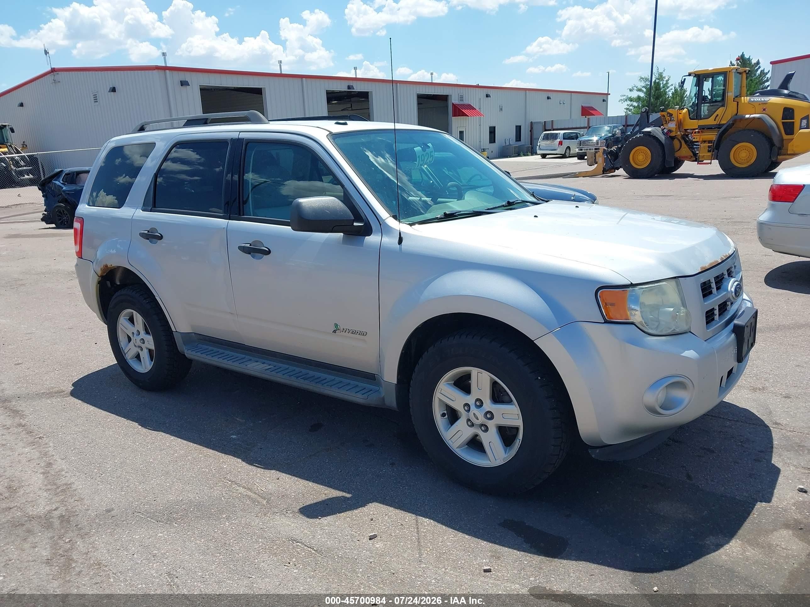 2011 Ford Escape Hybrid   Серебряный vin: 1FMCU5K36BKA92823