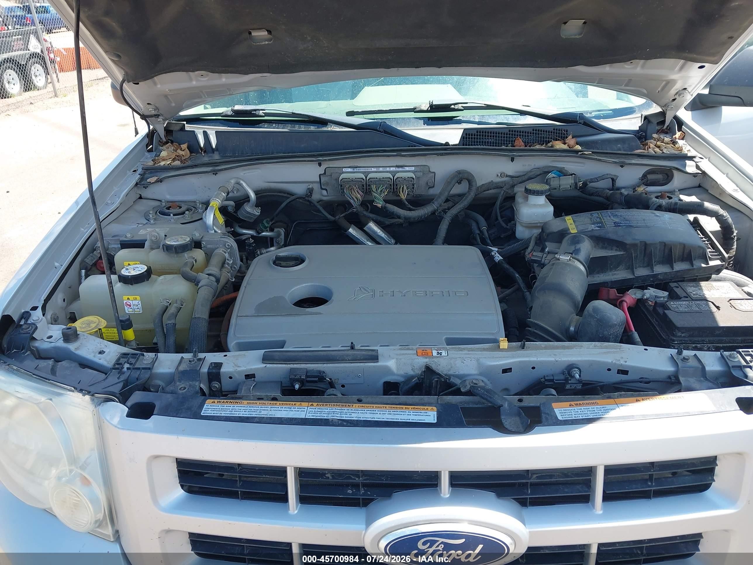 2011 Ford Escape Hybrid   Silver vin: 1FMCU5K36BKA92823