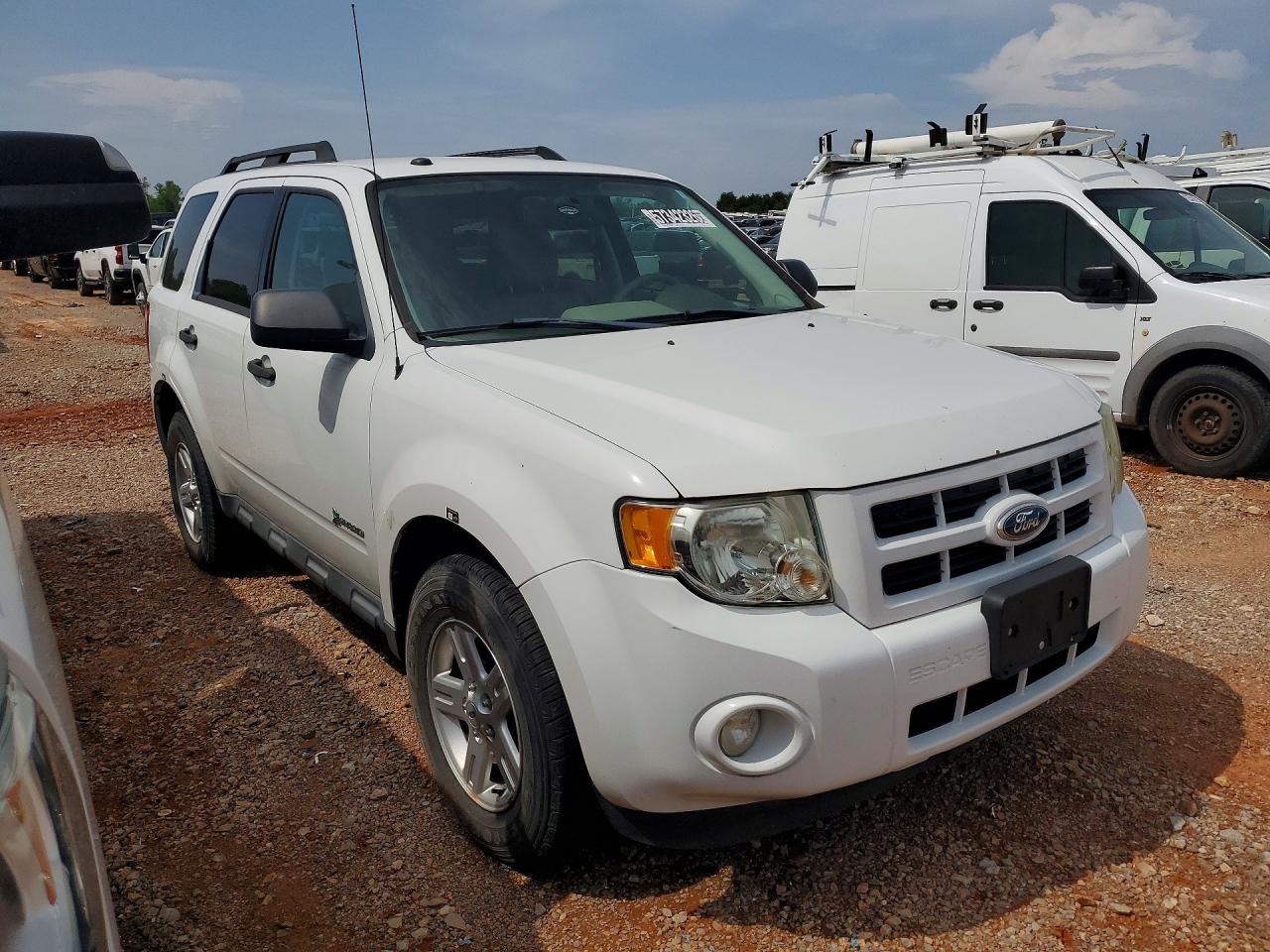 2011 Ford Escape Hybrid White vin: 1FMCU5K36BKB48842