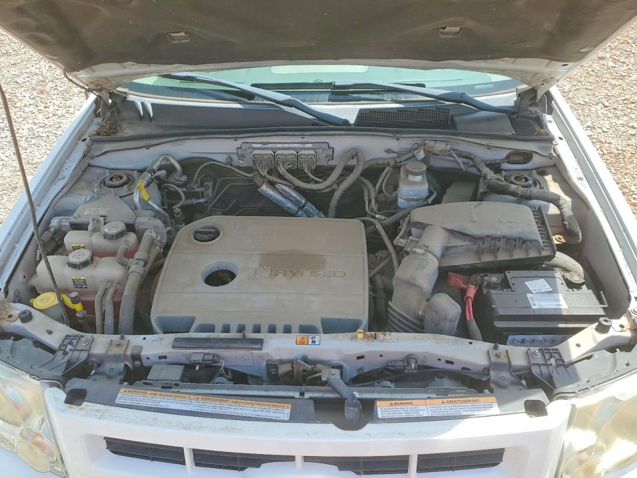 2011 Ford Escape Hybrid White vin: 1FMCU5K36BKB48842