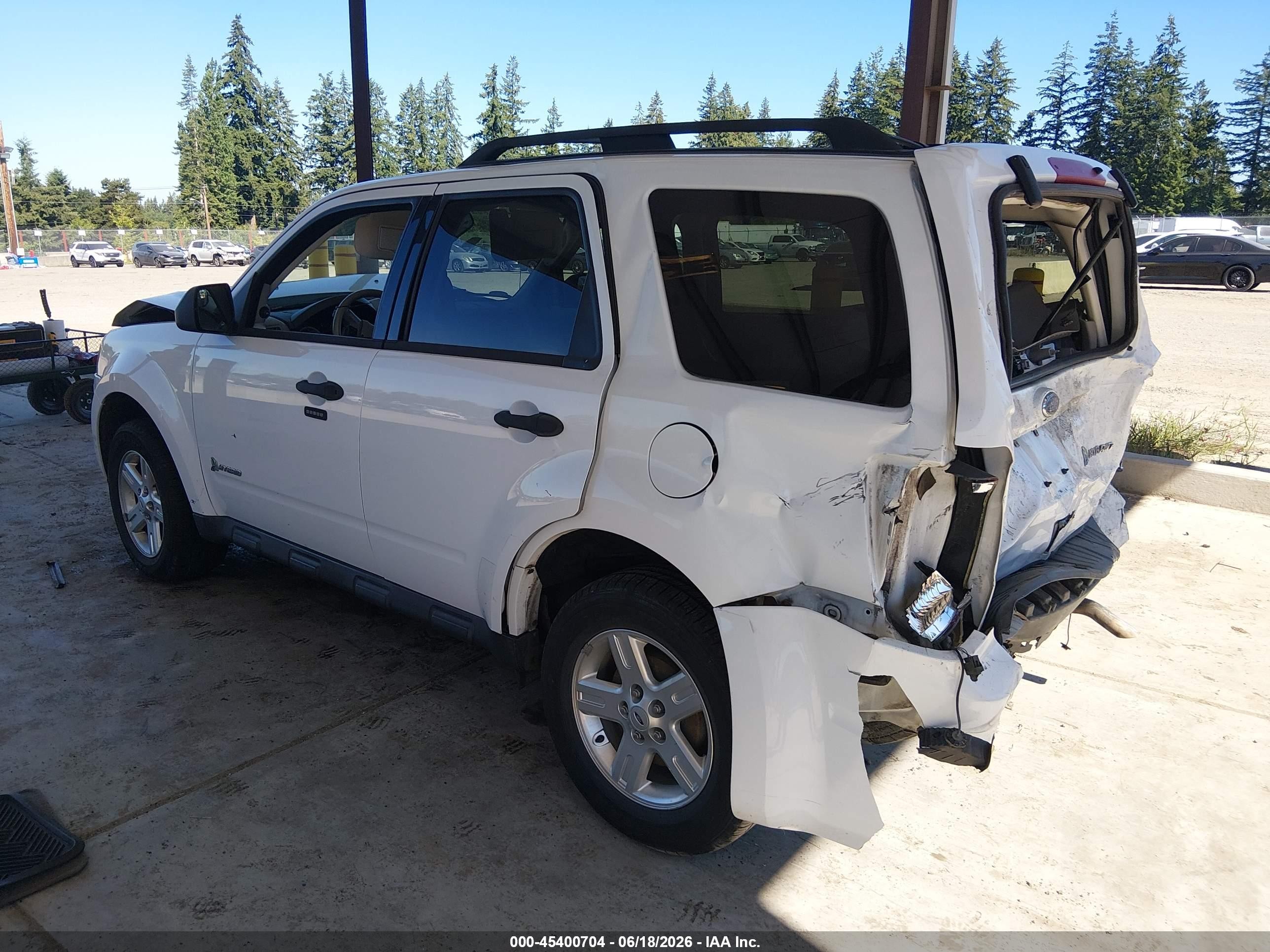 2011 Ford Escape Hybrid Limited White vin: 1FMCU5K36BKB85468