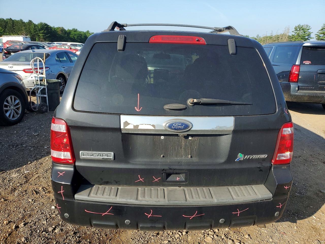 2011 Ford Escape Hybrid Черный vin: 1FMCU5K36BKC48505