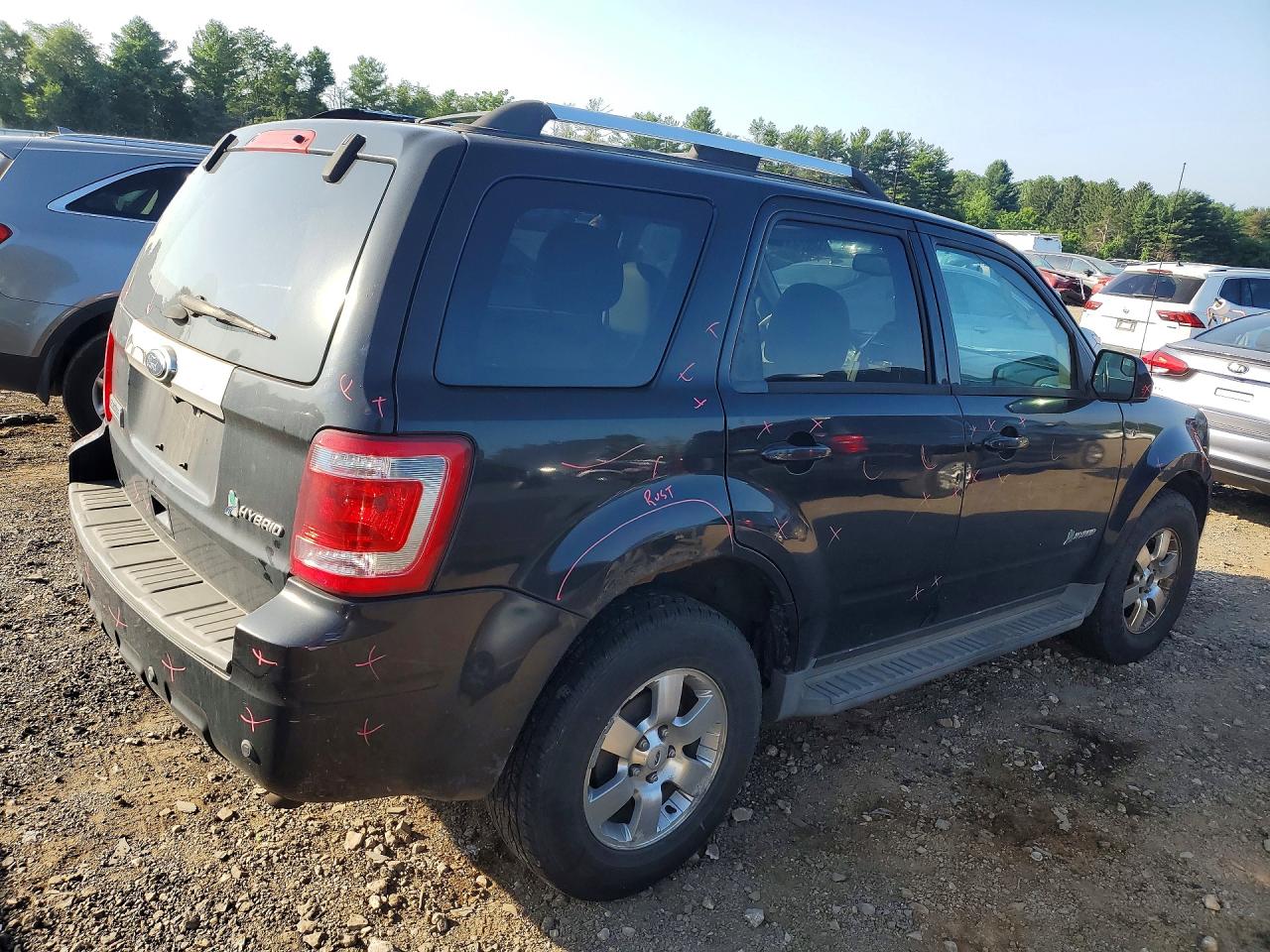 2011 Ford Escape Hybrid Черный vin: 1FMCU5K36BKC48505