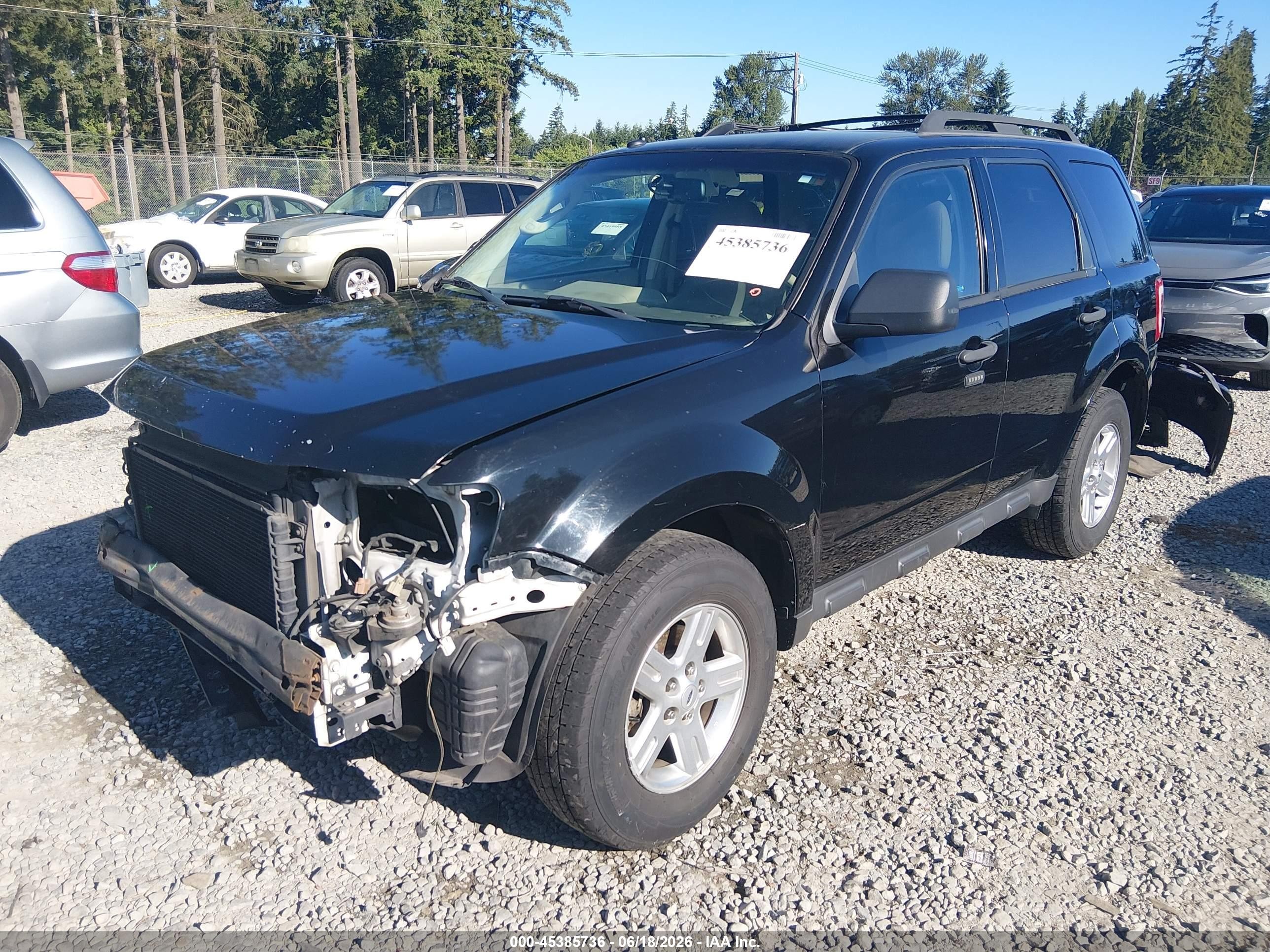 2012 Ford Escape Hybrid   Черный vin: 1FMCU5K36CKA67910