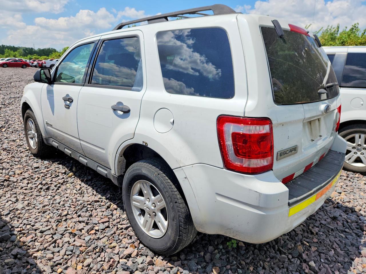 2011 Ford Escape Hybrid Белый vin: 1FMCU5K37BKA88196
