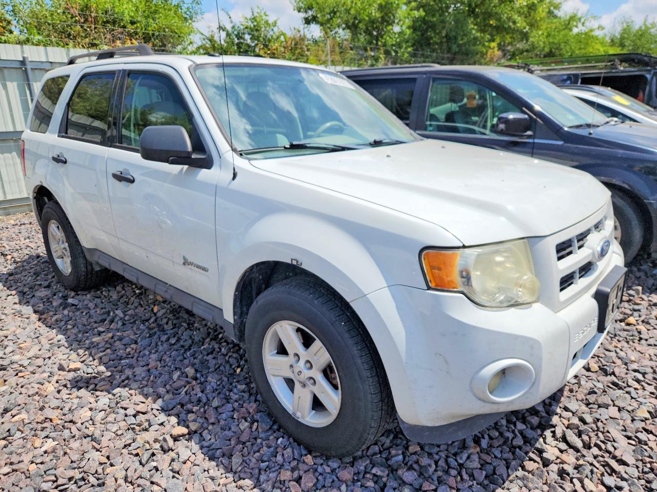2011 Ford Escape Hybrid Белый vin: 1FMCU5K37BKA88196