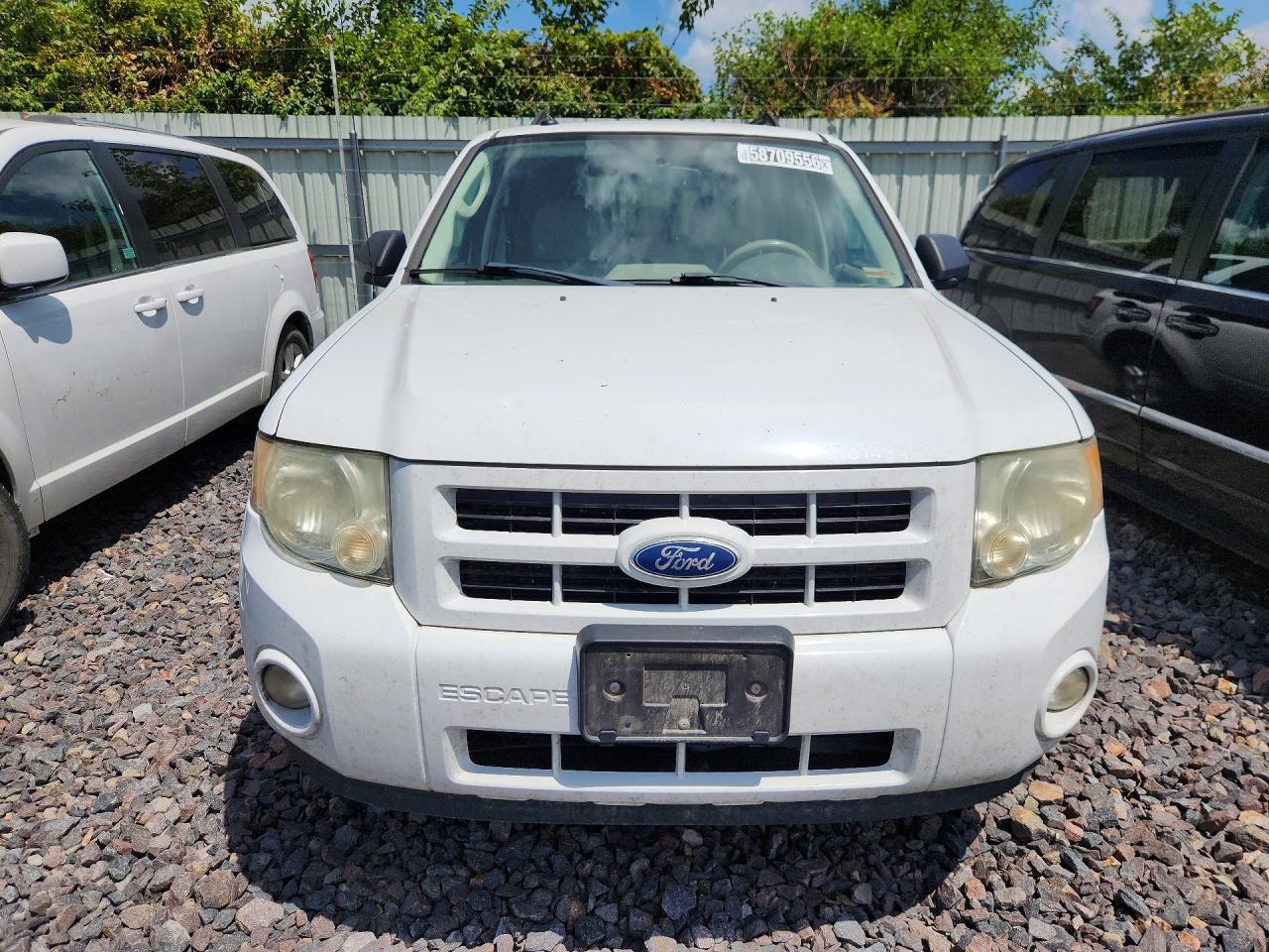 2011 Ford Escape Hybrid Белый vin: 1FMCU5K37BKA88196