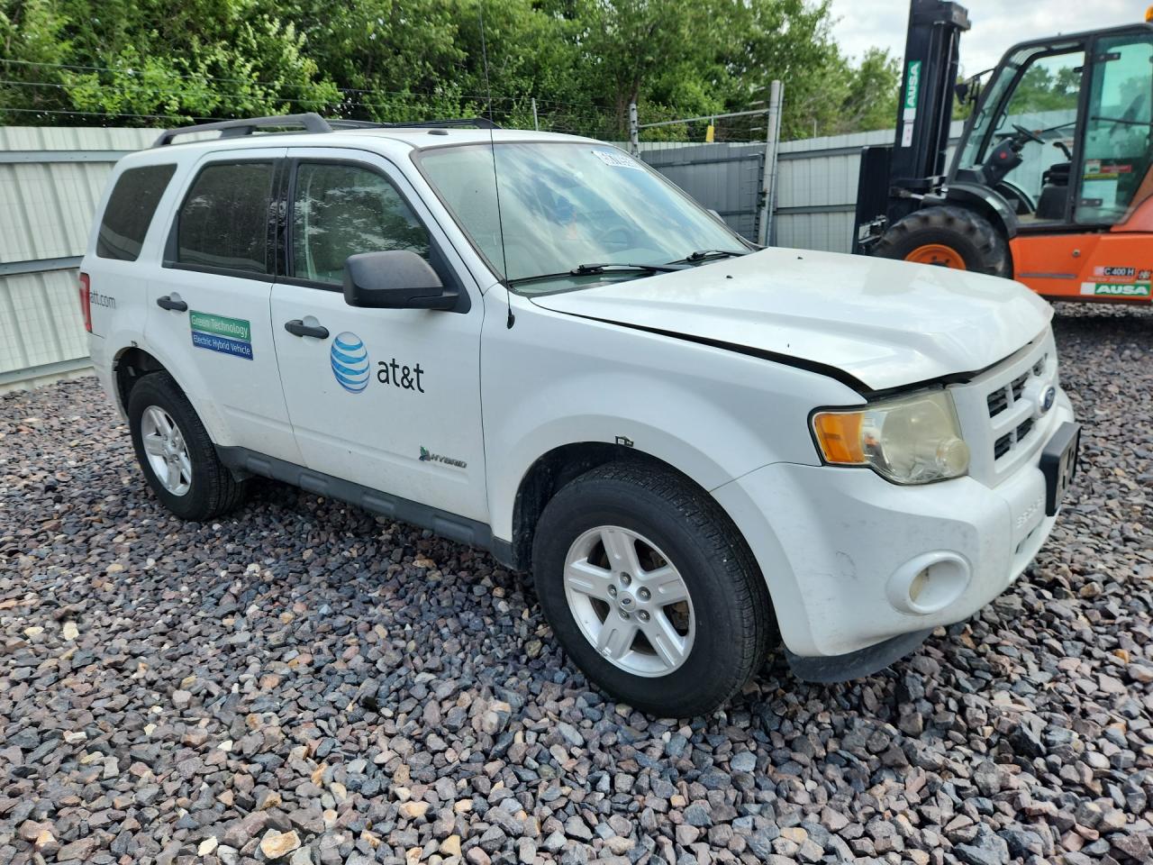2011 Ford Escape Hybrid Белый vin: 1FMCU5K37BKA88196 Damage: Overall Vehicle, De-Identify, Removal Required