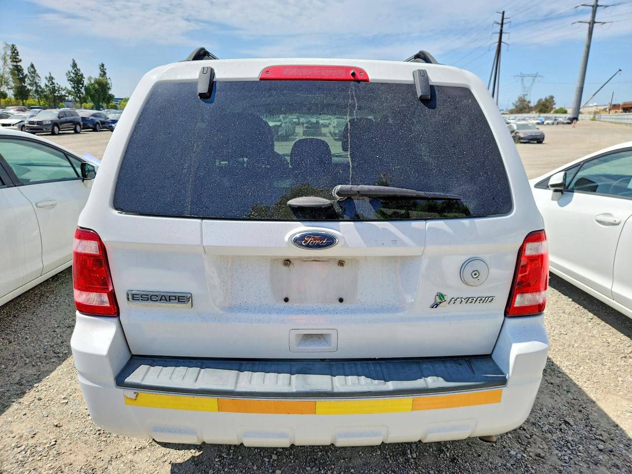 2011 Ford Escape Hybrid Белый vin: 1FMCU5K37BKB48851